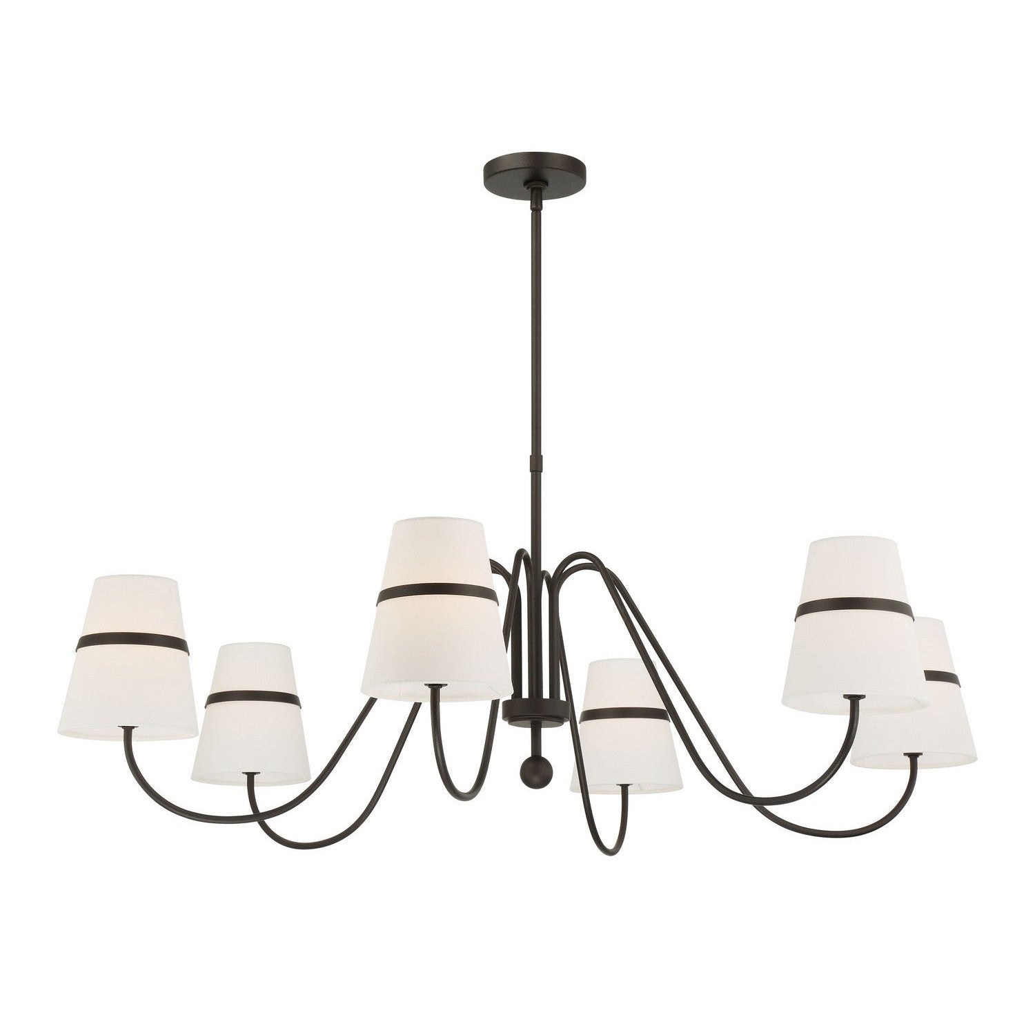 Minka-Lavery - 3736-872 - Six Light Chandelier - Althia - Textured Dark Bronze