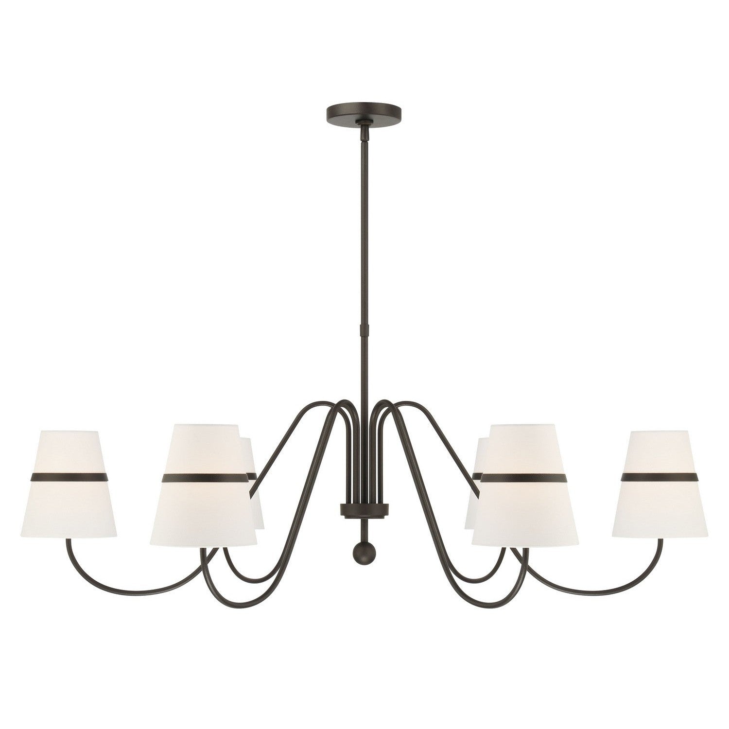 Minka-Lavery - 3736-872 - Six Light Chandelier - Althia - Textured Dark Bronze