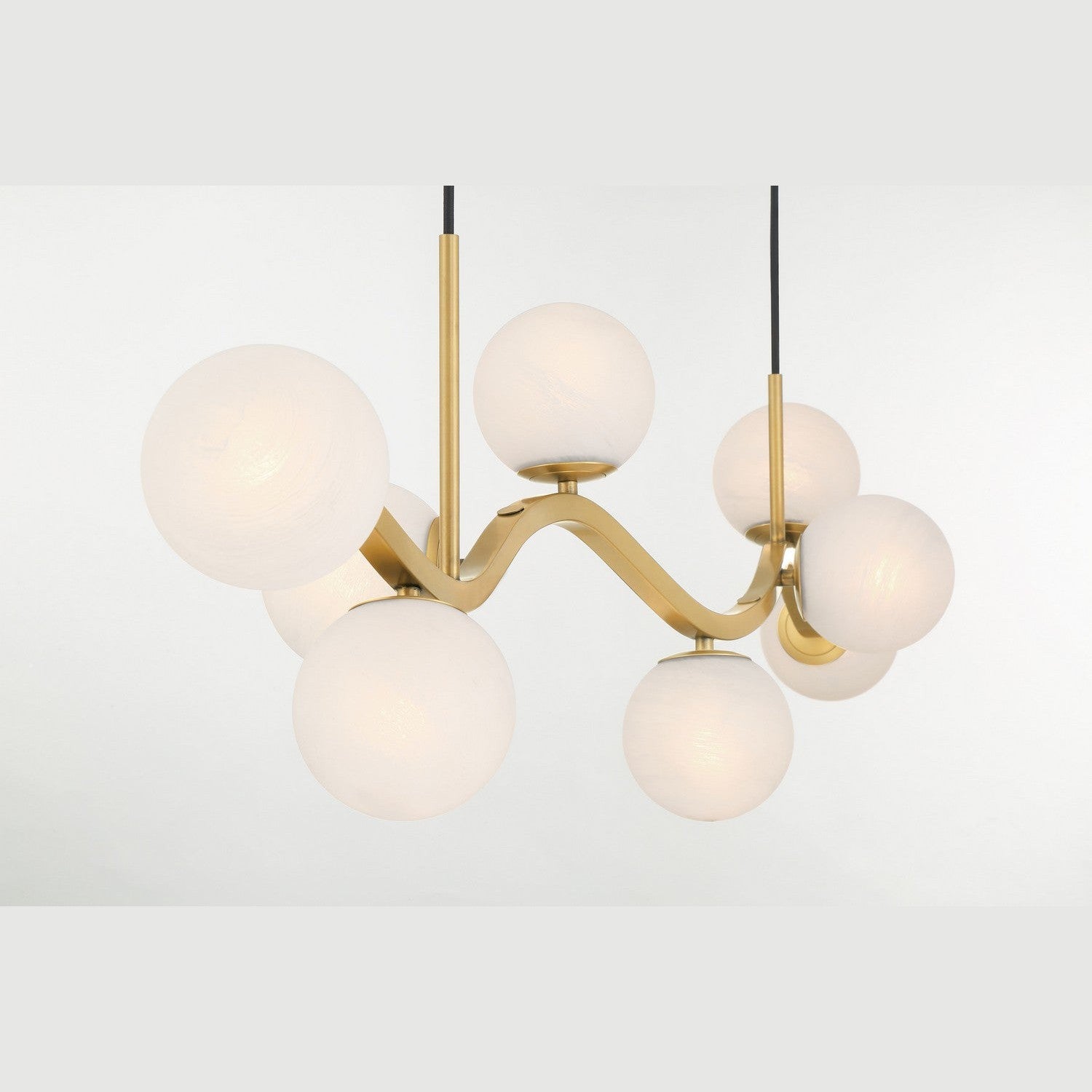 Minka-Lavery - 3747-732 - Eight Light Island Pendant - Curven - Legacy Brass