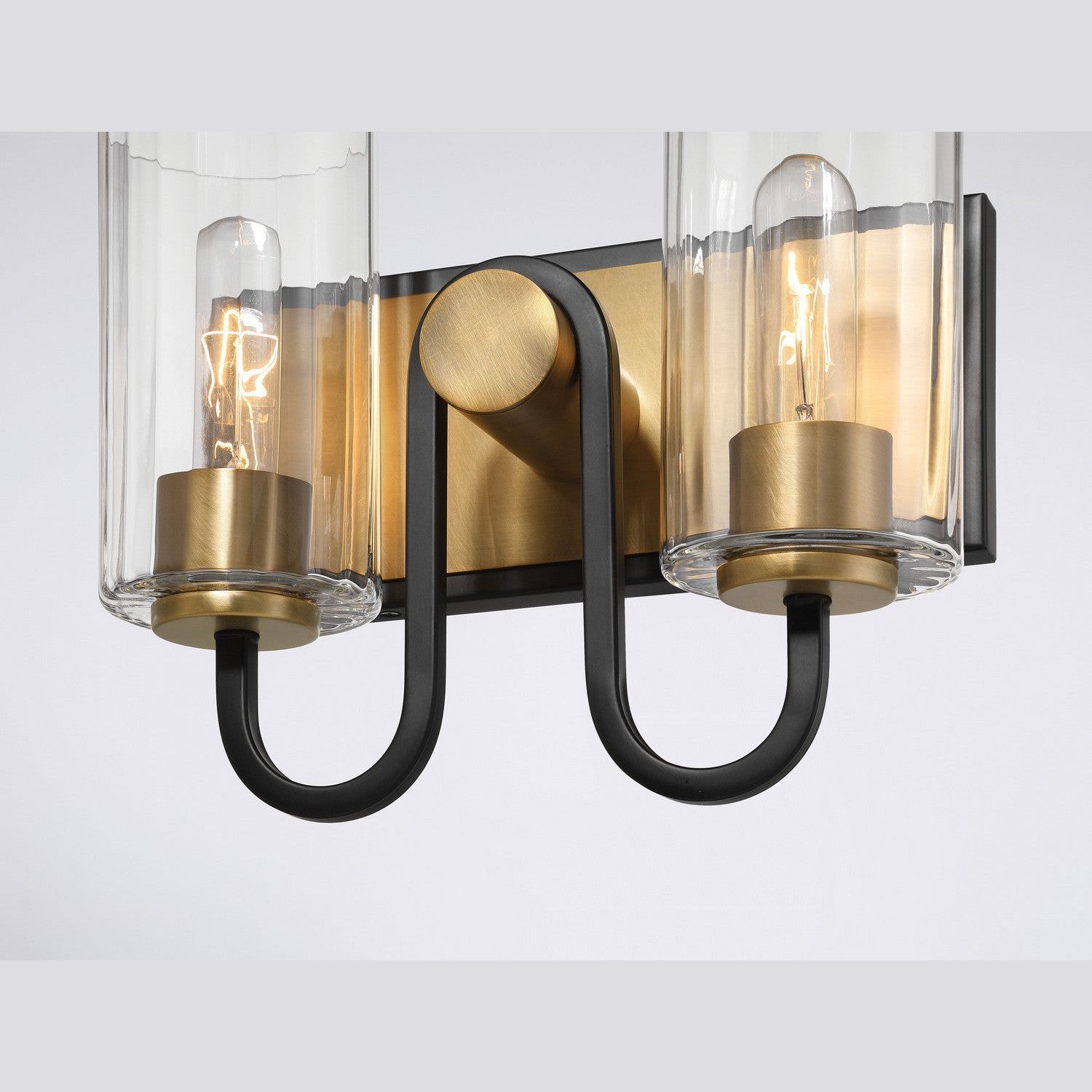 Minka-Lavery - 3762-876 - Two Light Vanity - Orla - Legacy Brass & Dark Matte Blac