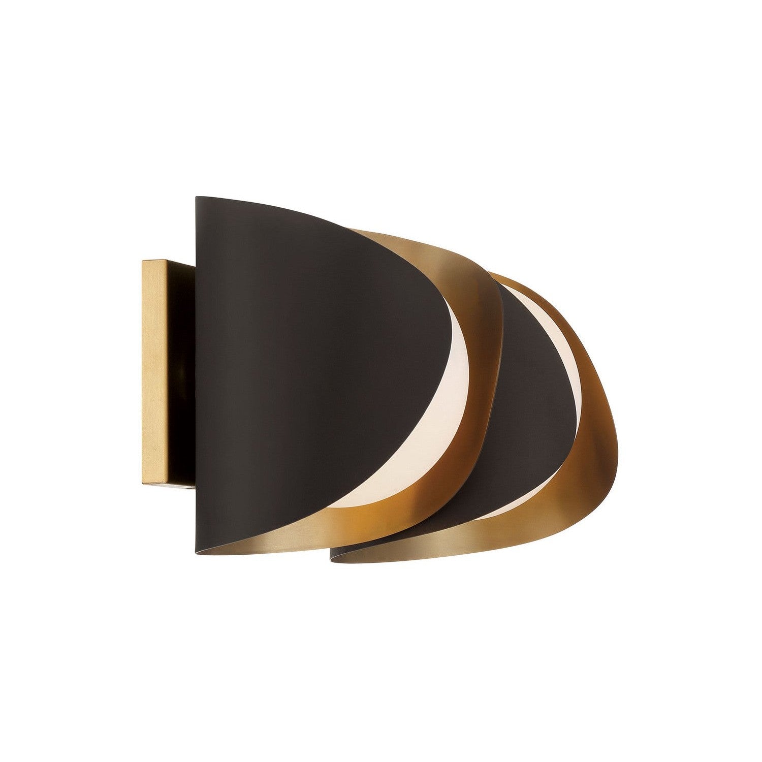 Minka-Lavery - 3772-855 - Two Light Vanity - Flare - Legacy Brass & Dark Bronze