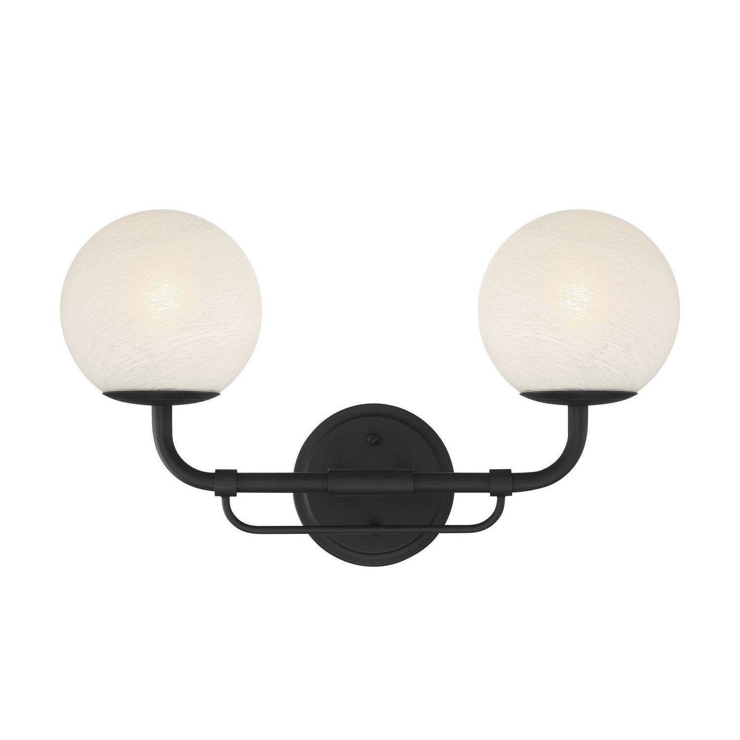 Minka-Lavery - 3792-899 - Two Light Vanity - Whitehall - Dark Matte Black