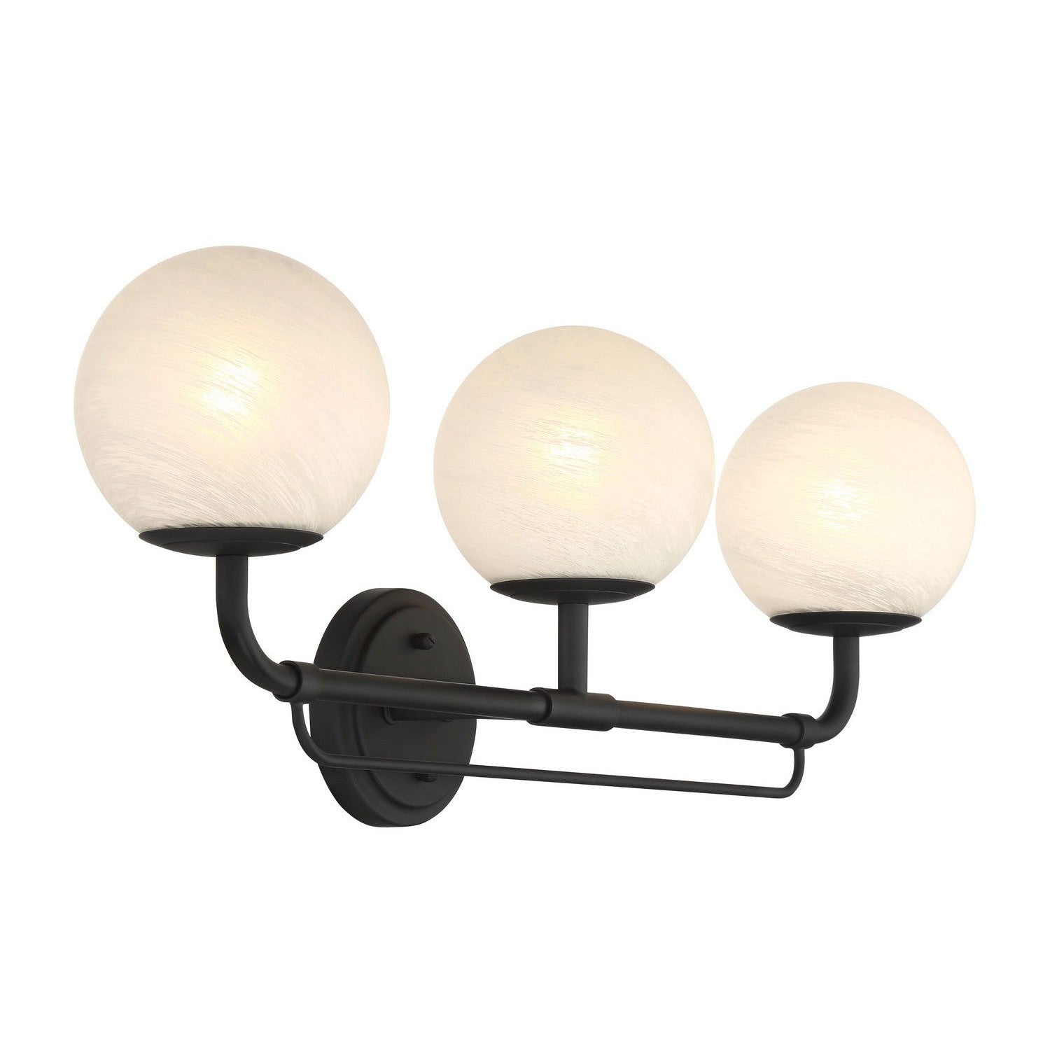 Minka-Lavery - 3793-899 - Three Light Vanity - Whitehall - Dark Matte Black