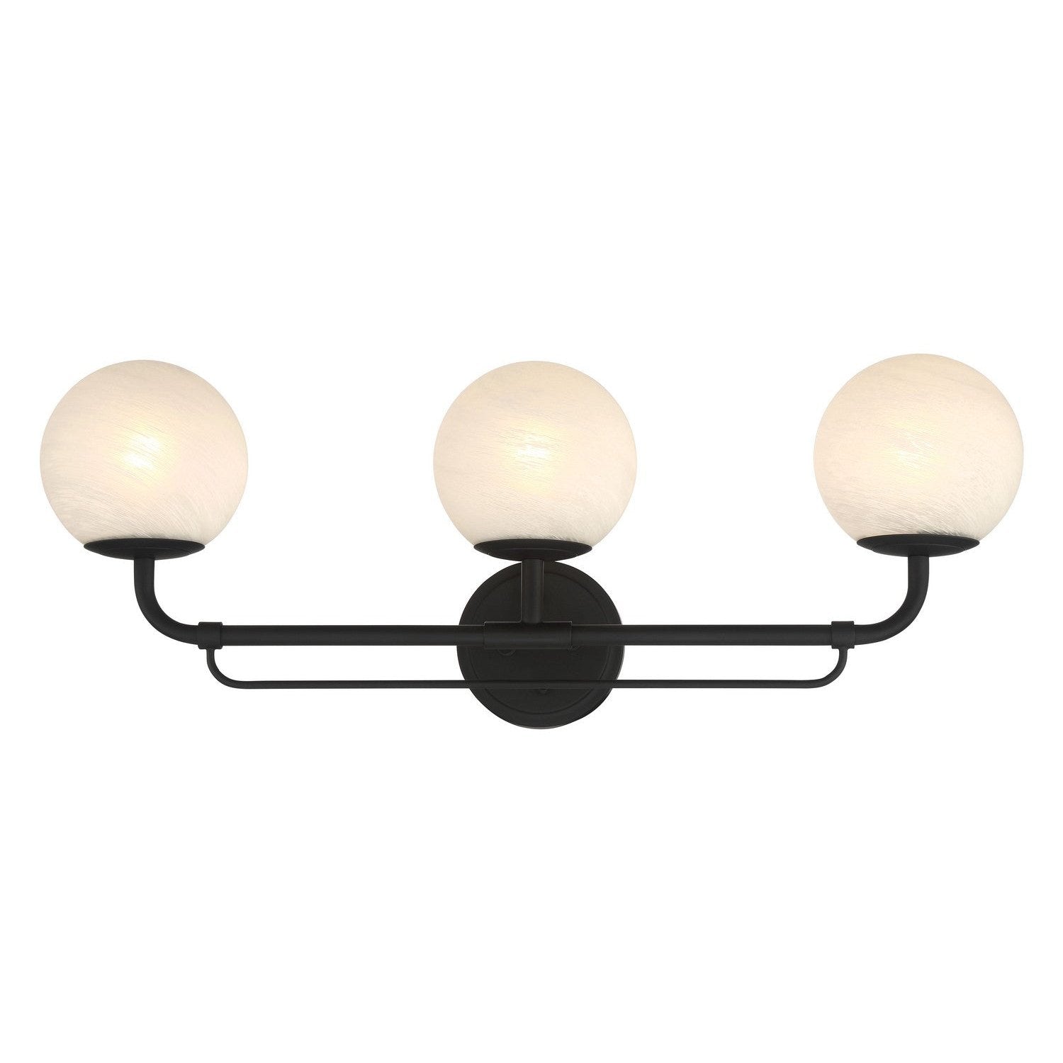 Minka-Lavery - 3793-899 - Three Light Vanity - Whitehall - Dark Matte Black