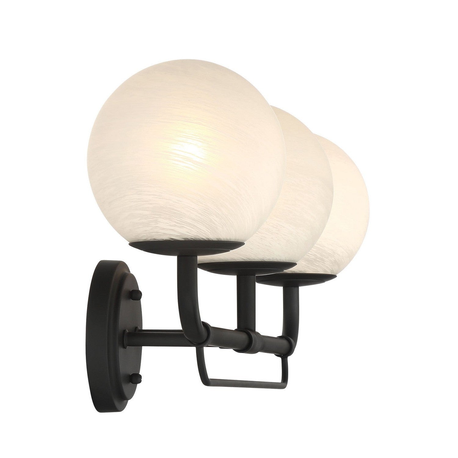 Minka-Lavery - 3793-899 - Three Light Vanity - Whitehall - Dark Matte Black