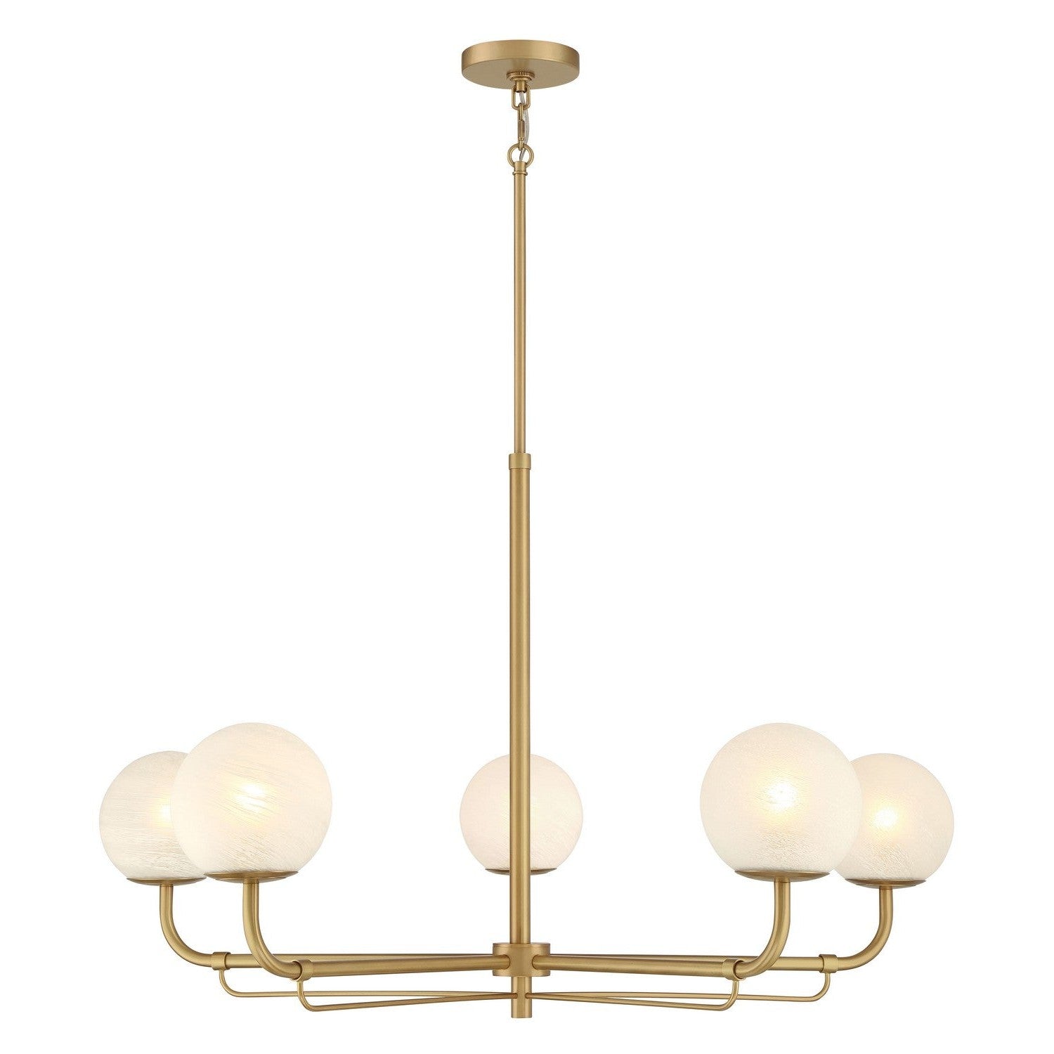 Minka-Lavery - 3795-732 - Five Light Chandelier - Whitehall - Legacy Brass