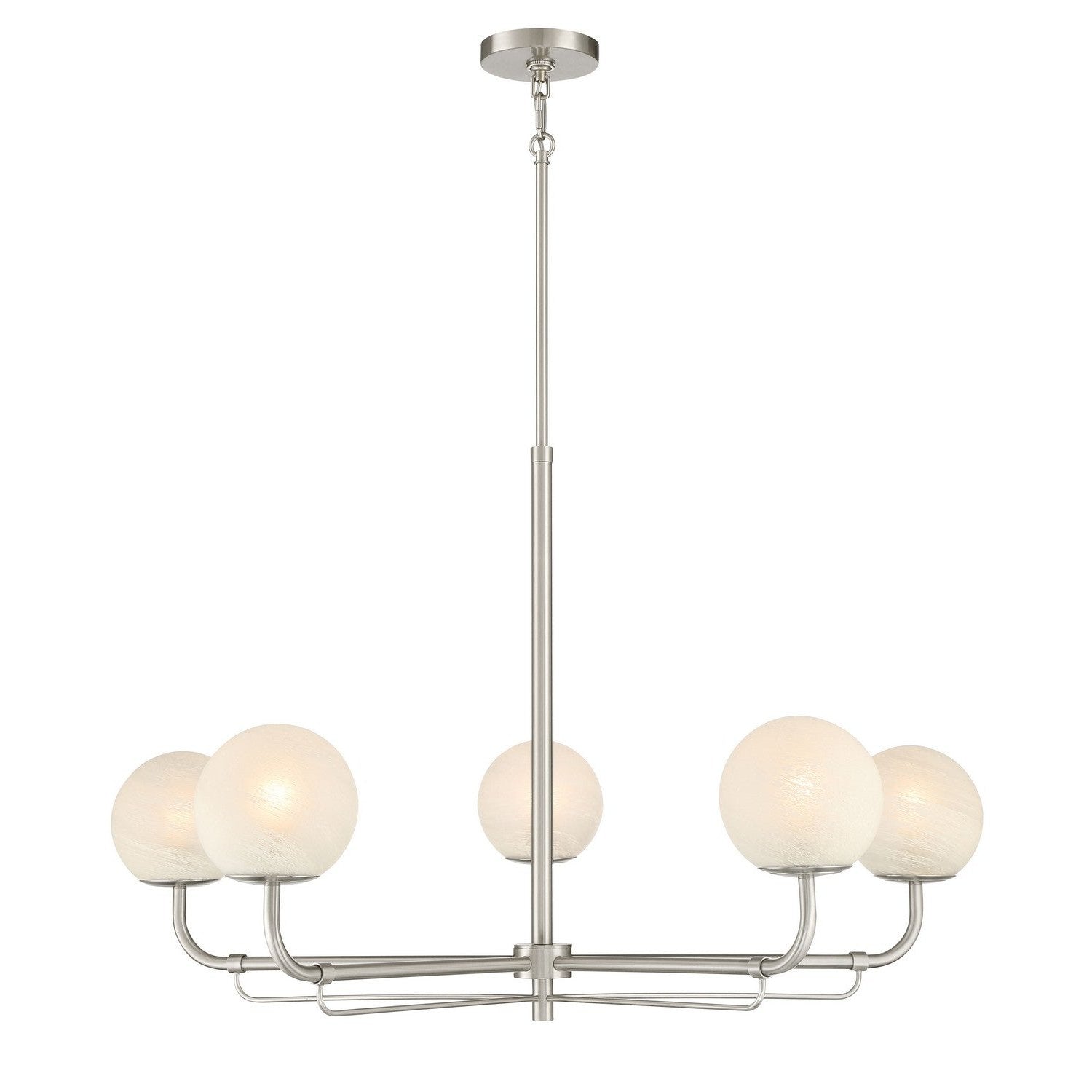 Minka-Lavery - 3795-84 - Five Light Chandelier - Whitehall - Brushed Nickel