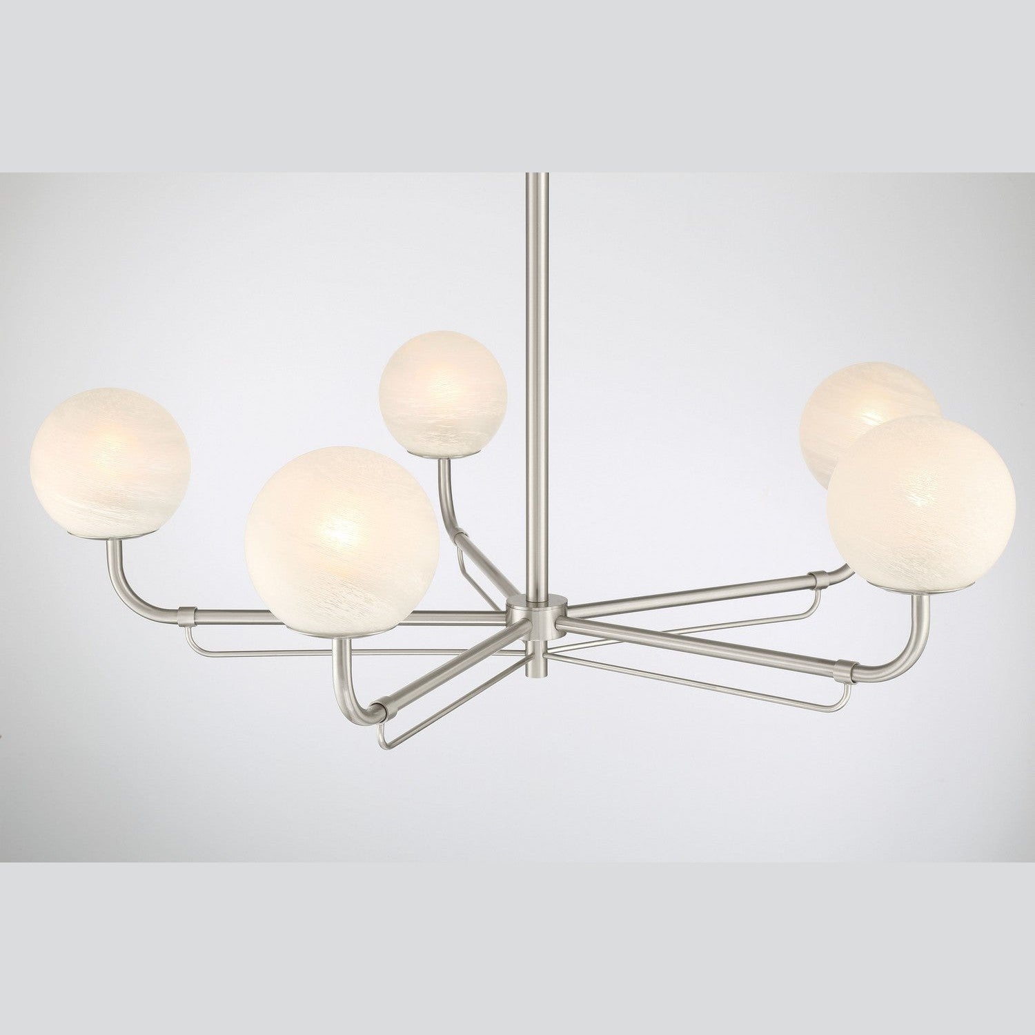 Minka-Lavery - 3795-84 - Five Light Chandelier - Whitehall - Brushed Nickel