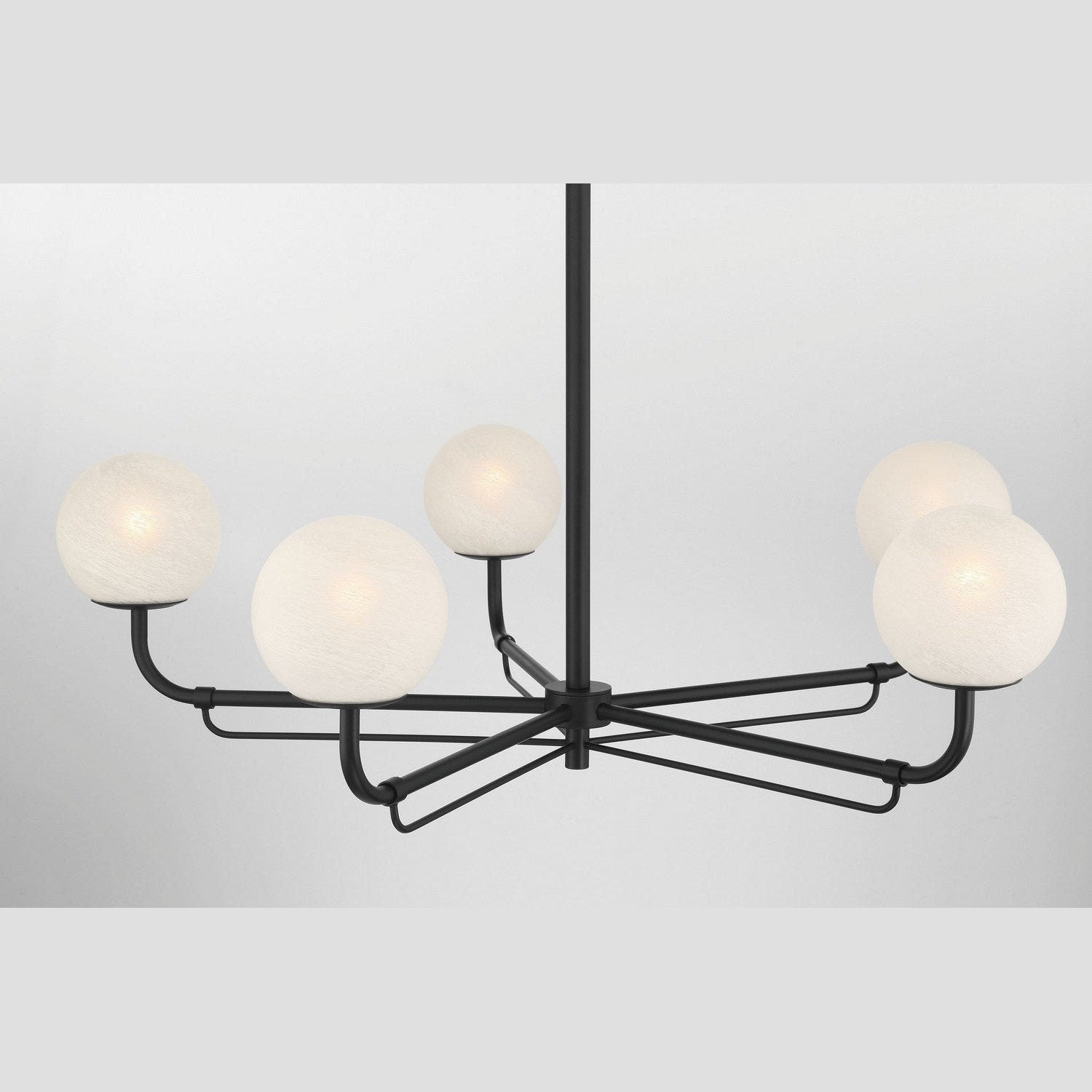 Minka-Lavery - 3795-899 - Five Light Chandelier - Whitehall - Dark Matte Black