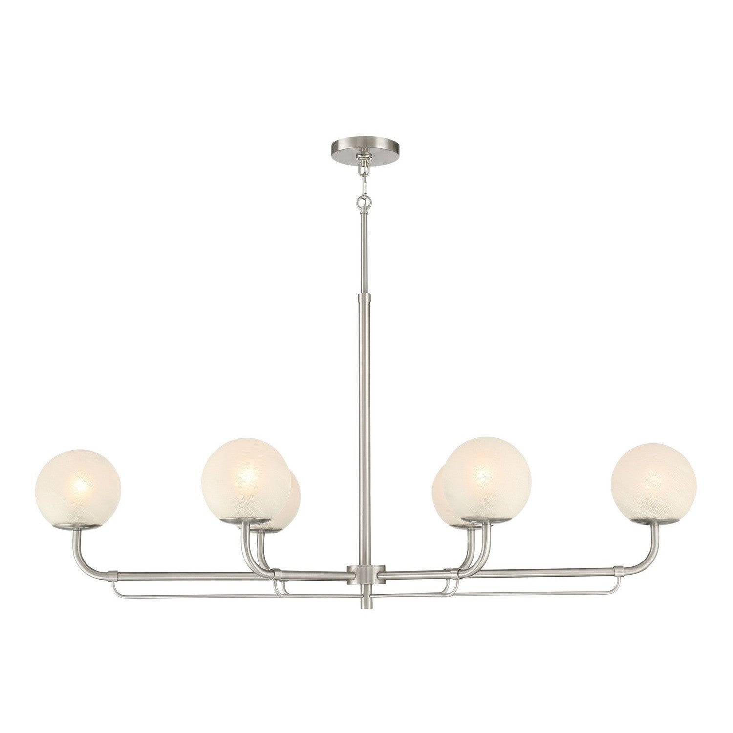 Minka-Lavery - 3796-84 - Six Light Island Pendant - Whitehall - Brushed Nickel