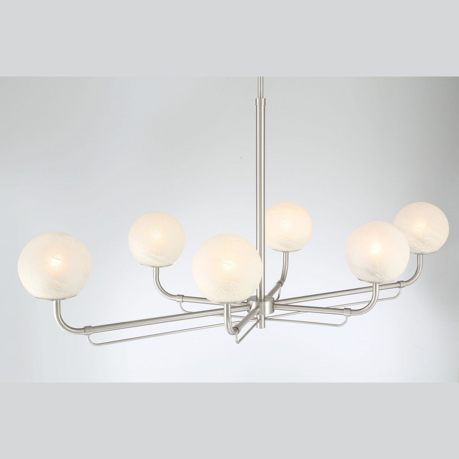 Minka-Lavery - 3796-84 - Six Light Island Pendant - Whitehall - Brushed Nickel