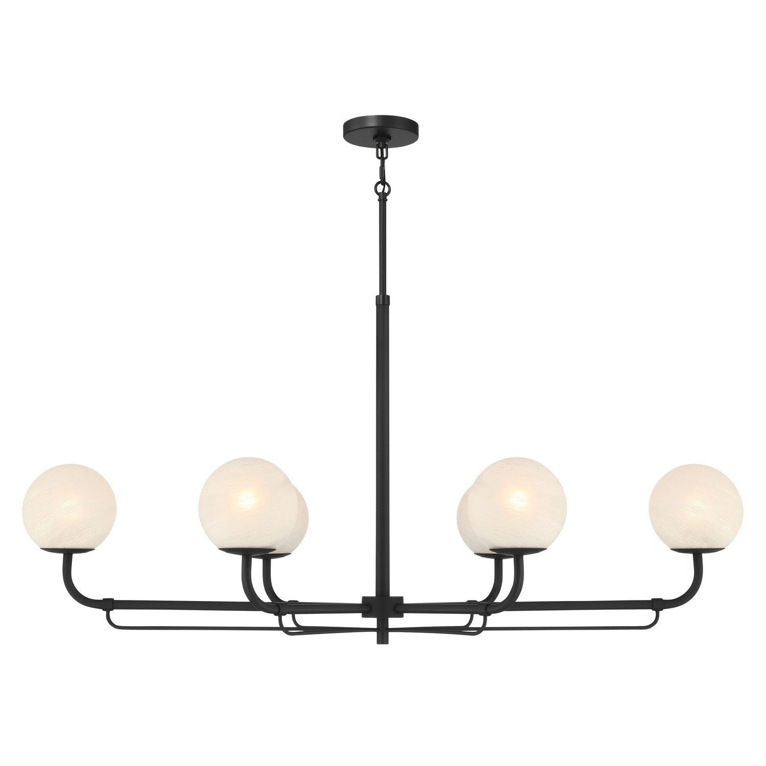 Minka-Lavery - 3796-899 - Six Light Island Pendant - Whitehall - Dark Matte Black