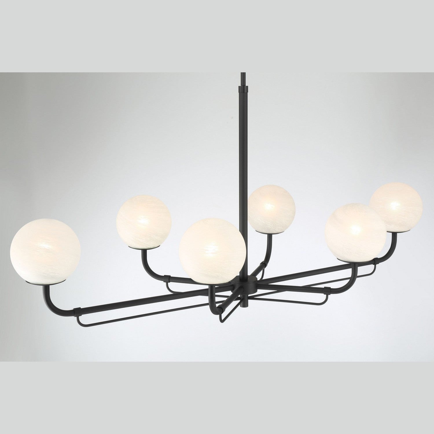 Minka-Lavery - 3796-899 - Six Light Island Pendant - Whitehall - Dark Matte Black