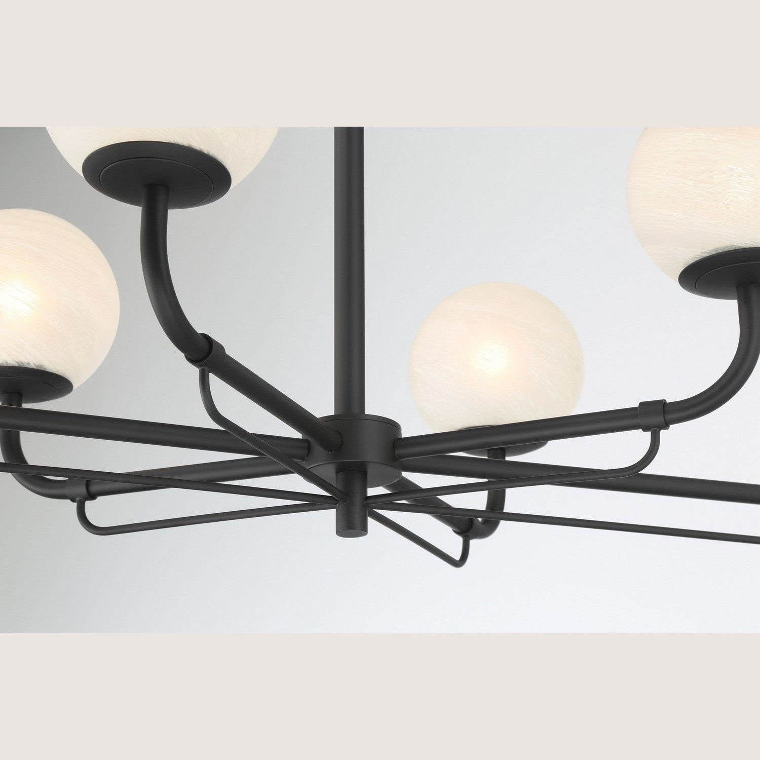 Minka-Lavery - 3796-899 - Six Light Island Pendant - Whitehall - Dark Matte Black