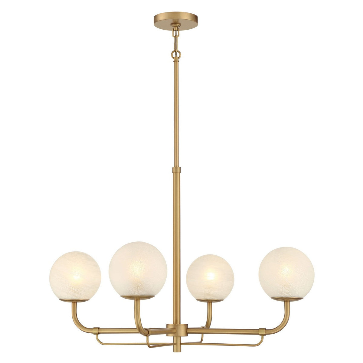 Minka-Lavery - 3797-732 - Four Light Chandelier - Whitehall - Legacy Brass