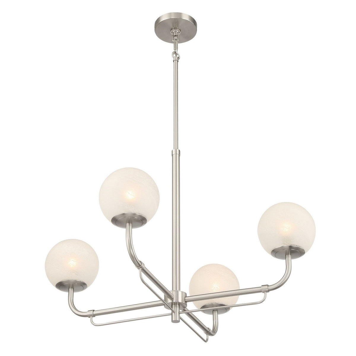 Minka-Lavery - 3797-84 - Four Light Chandelier - Whitehall - Brushed Nickel