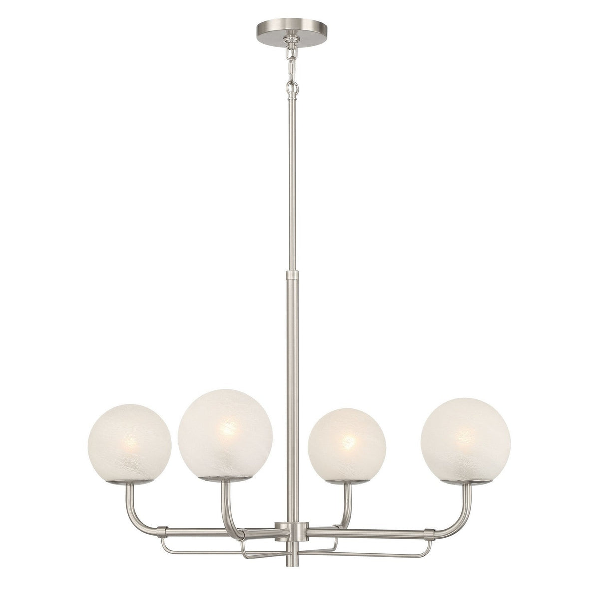Minka-Lavery - 3797-84 - Four Light Chandelier - Whitehall - Brushed Nickel