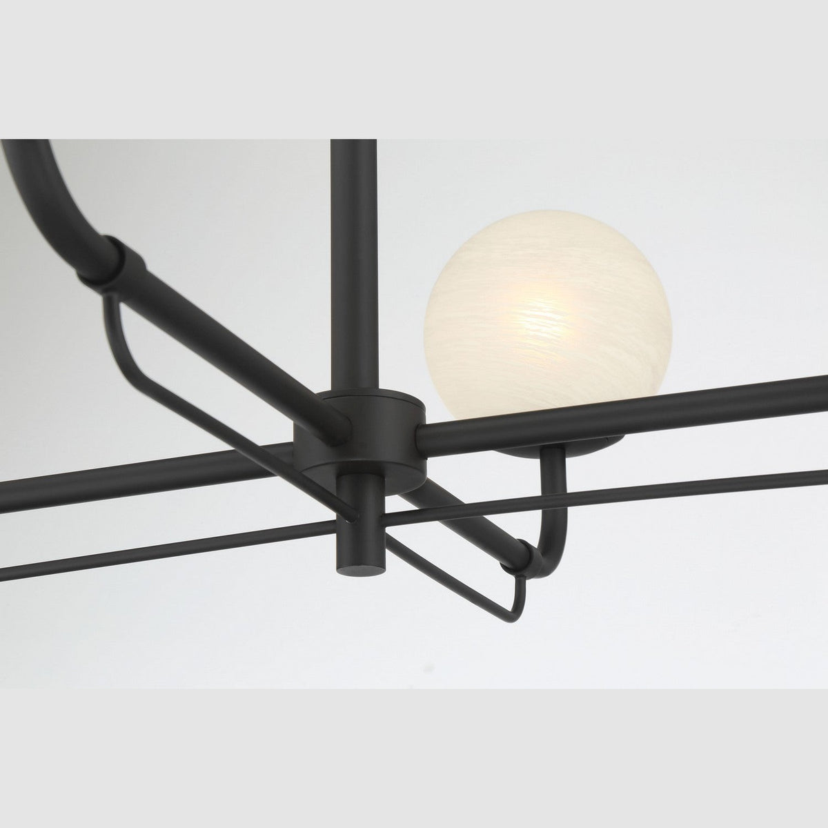 Minka-Lavery - 3797-899 - Four Light Chandelier - Whitehall - Dark Matte Black
