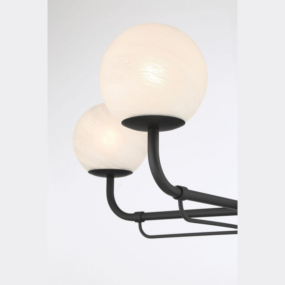 Minka-Lavery - 3797-899 - Four Light Chandelier - Whitehall - Dark Matte Black