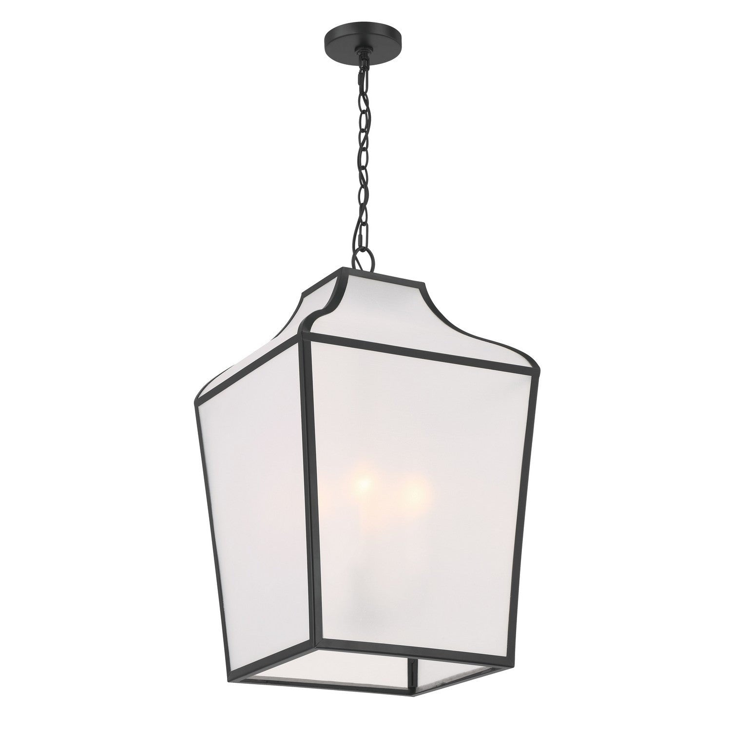 Minka-Lavery - 3804-899 - Four Light Pendant - Velena - Dark Matte Black