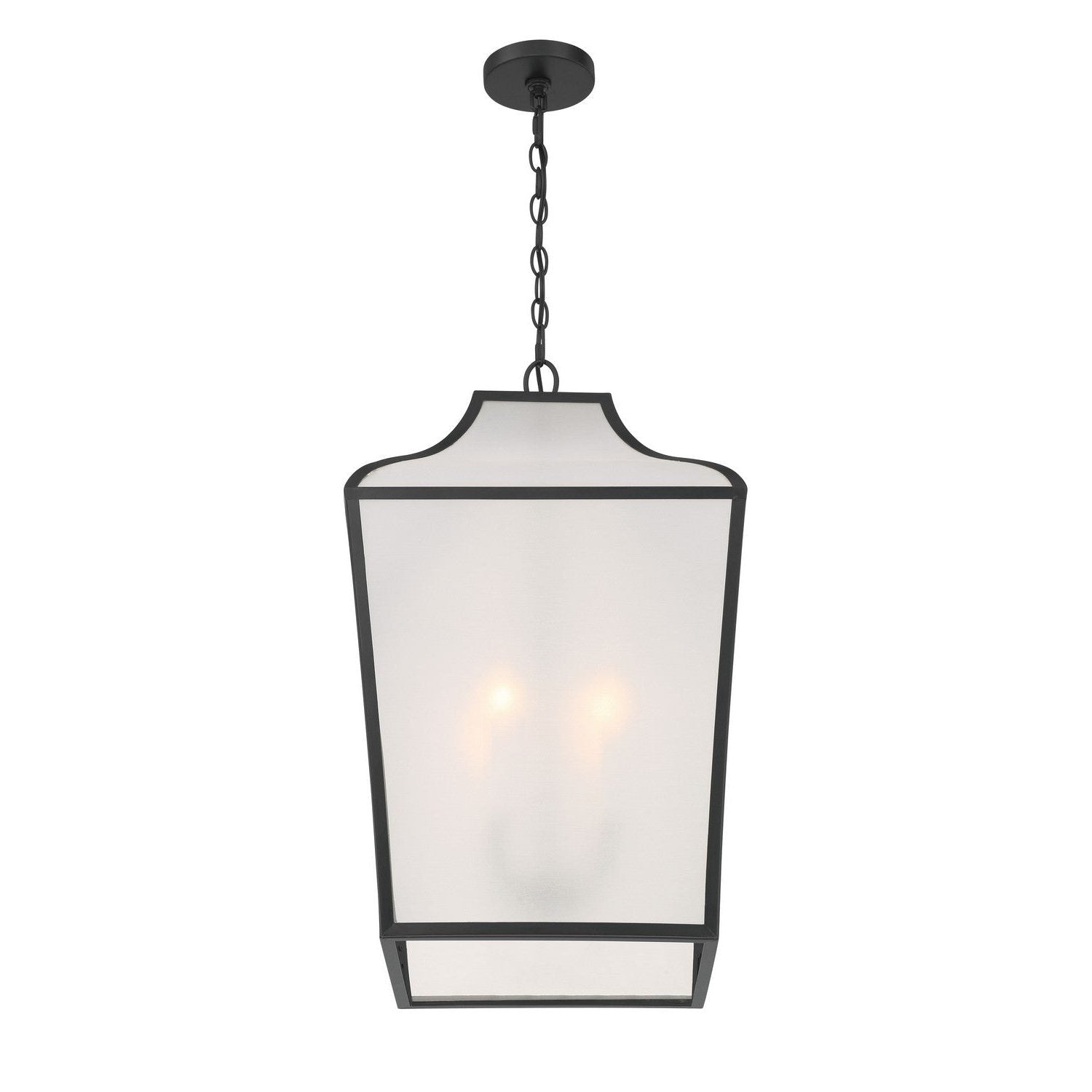 Minka-Lavery - 3804-899 - Four Light Pendant - Velena - Dark Matte Black