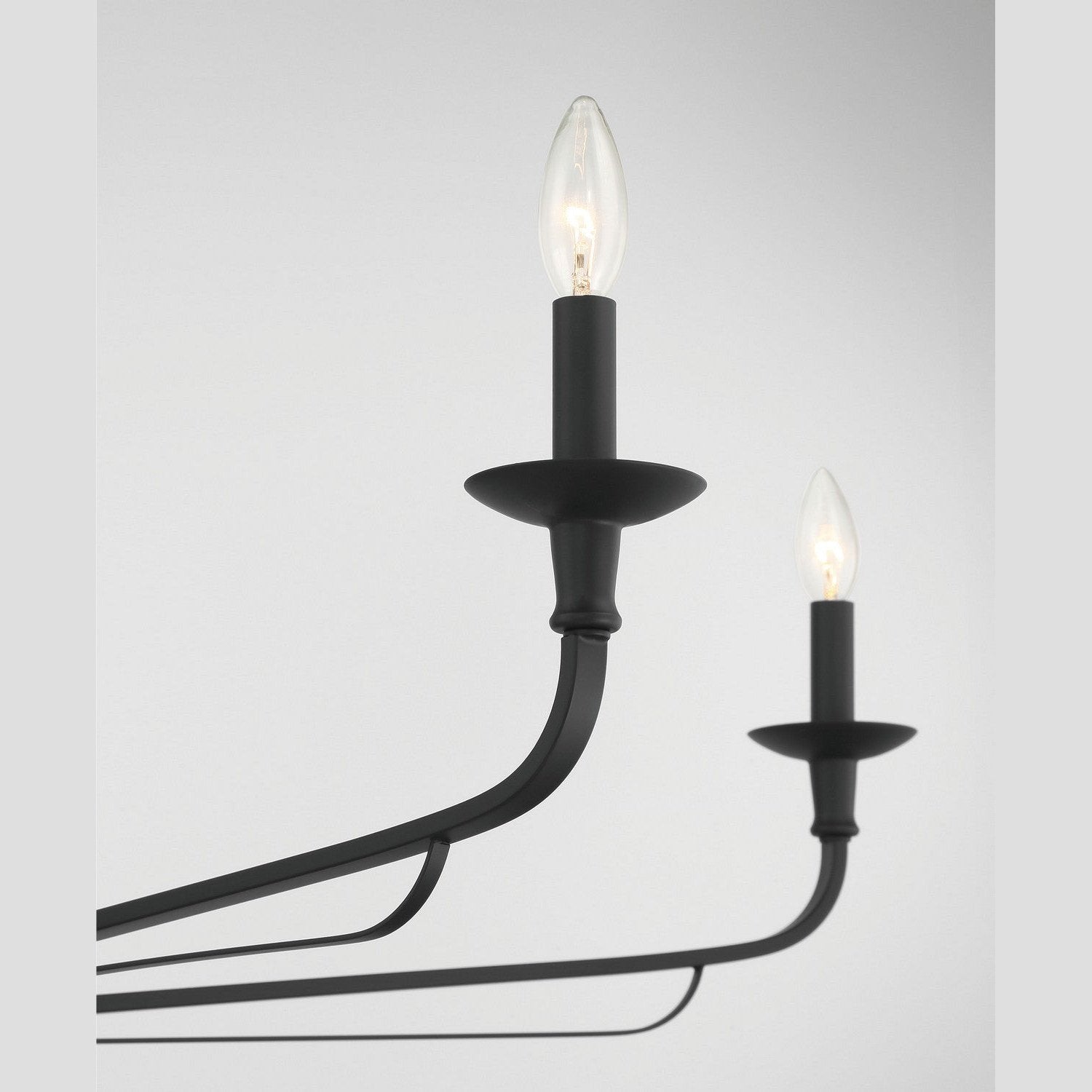 Minka-Lavery - 3826-899 - Six Light Chandelier - Velena - Dark Matte Black
