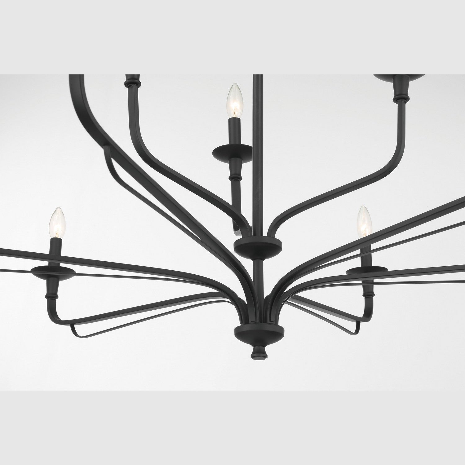 Minka-Lavery - 3829-899 - Nine Light Chandelier - Velena - Dark Matte Black