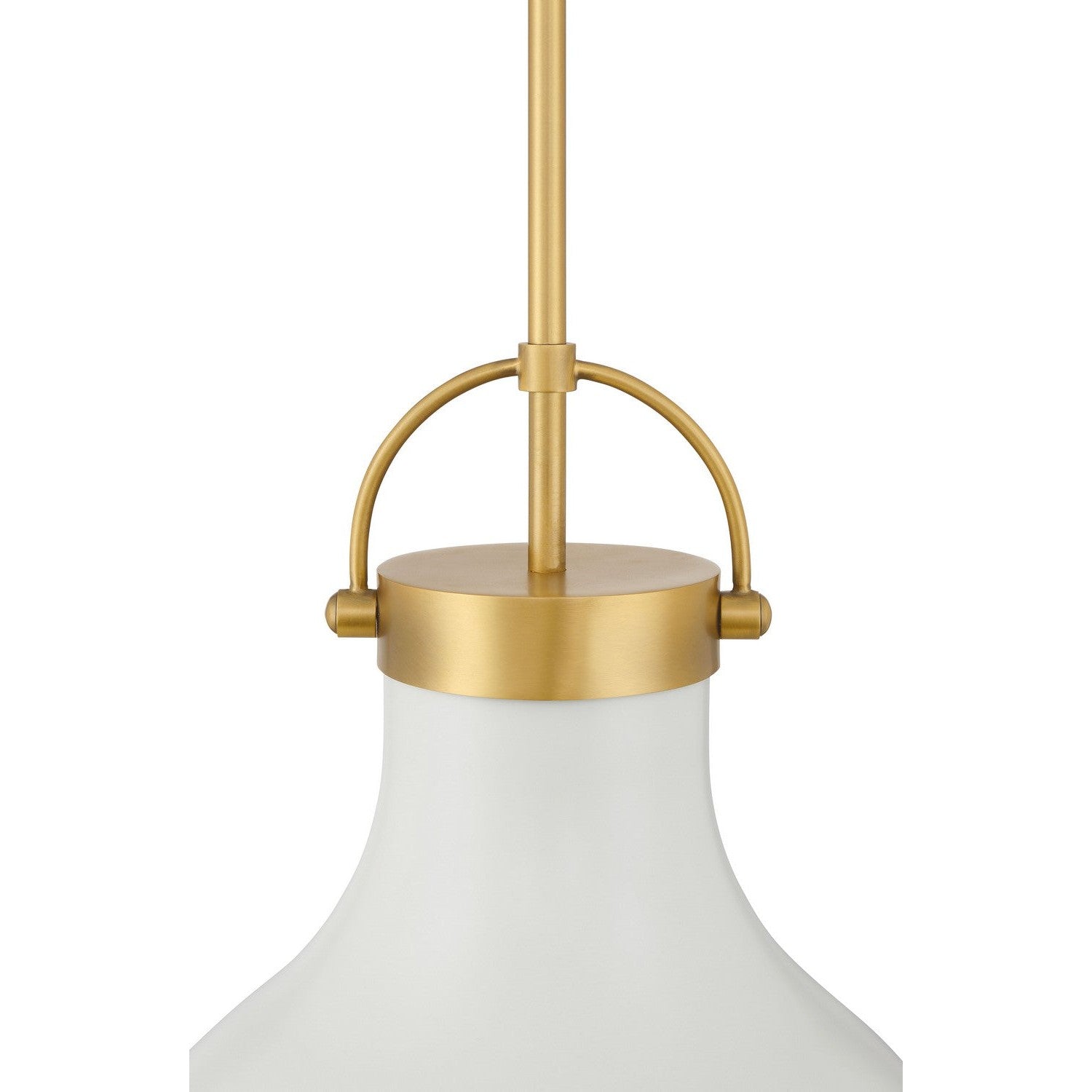 Minka-Lavery - 3932-879 - One Light Pendant - Lynk - Legacy Brass & Off White Cream