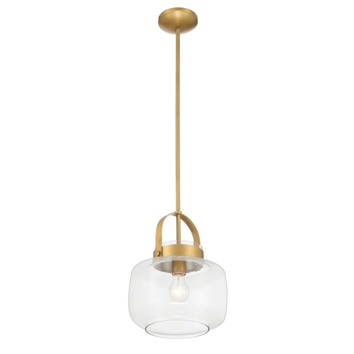 Minka-Lavery - 3937-732 - One Light Pendant - Wickglow - Legacy Brass