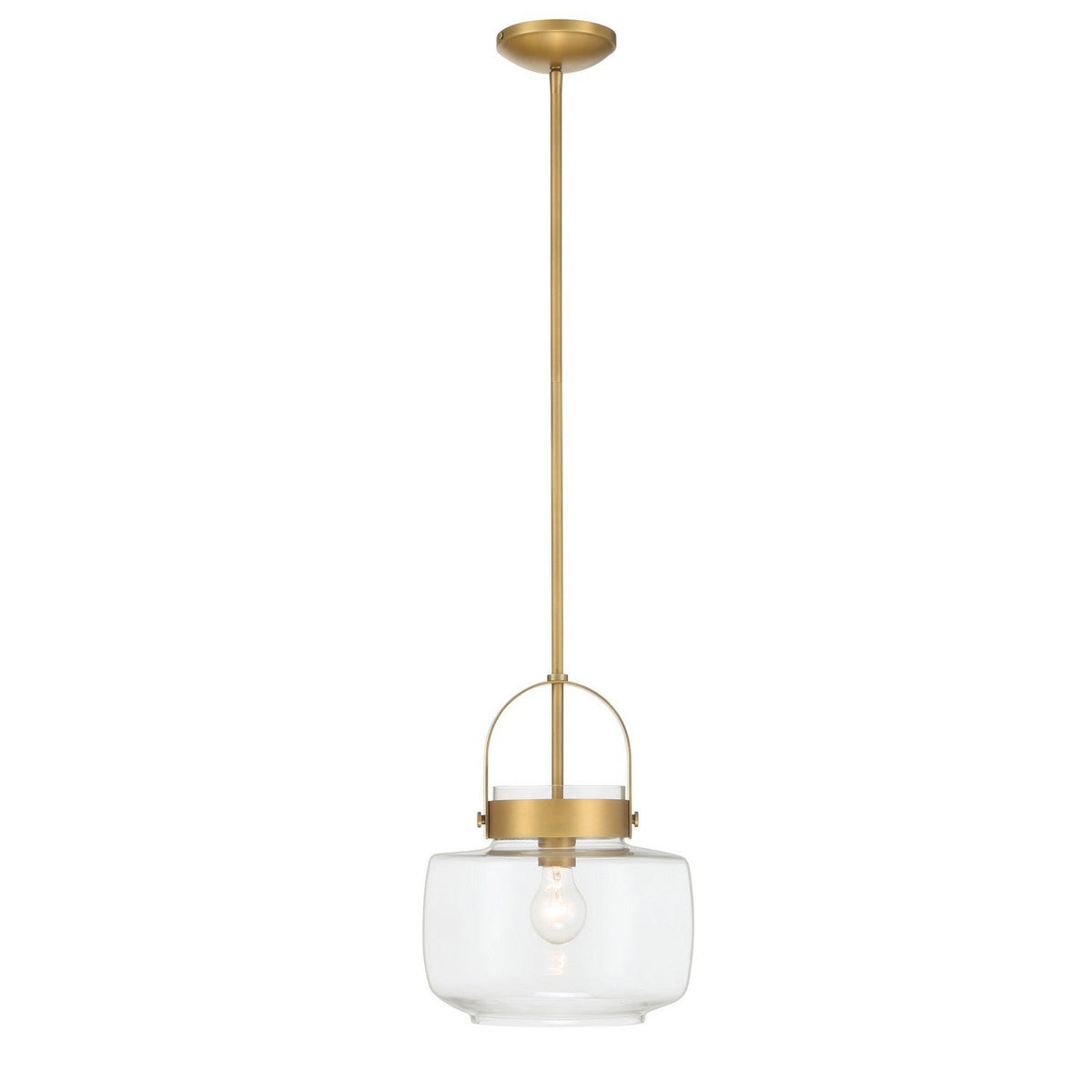 Minka-Lavery - 3937-732 - One Light Pendant - Wickglow - Legacy Brass