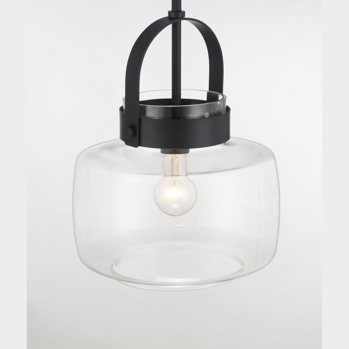 Minka-Lavery - 3937-899 - One Light Pendant - Wickglow - Dark Matte Black