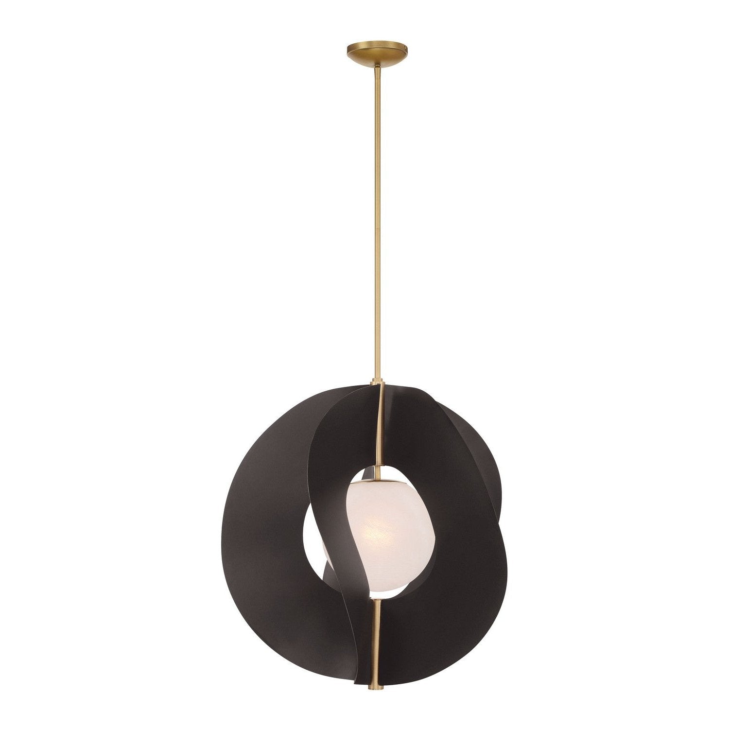 Minka-Lavery - 3951-855 - One Light Pendant - Gloria - Legacy Brass & Dark Bronze