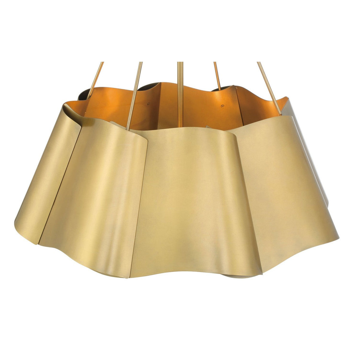 Minka-Lavery - 3954-732 - Four Light Pendant - Waveform - Legacy Brass
