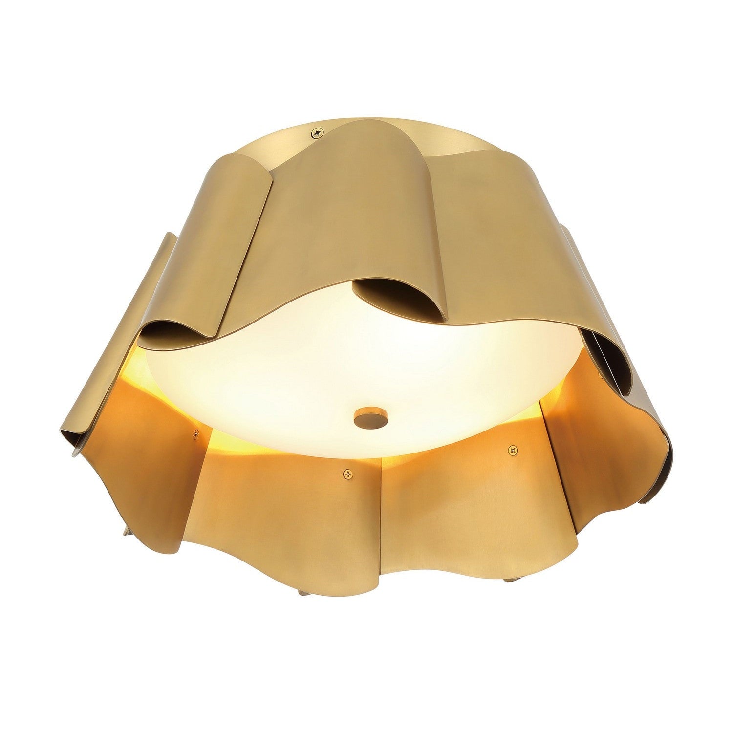 Minka-Lavery - 3955-732 - Three Light Flush Mount - Waveform - Legacy Brass