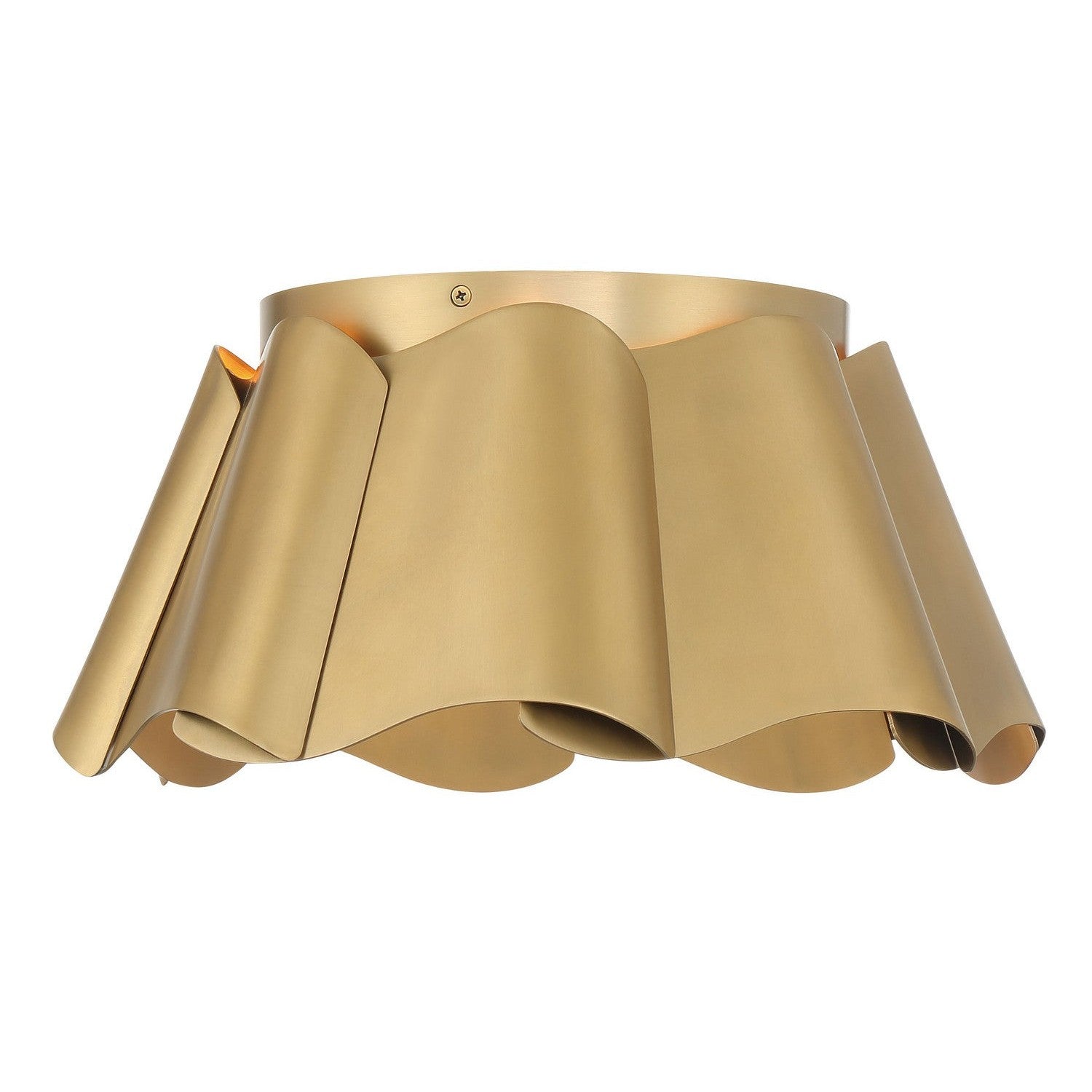 Minka-Lavery - 3955-732 - Three Light Flush Mount - Waveform - Legacy Brass