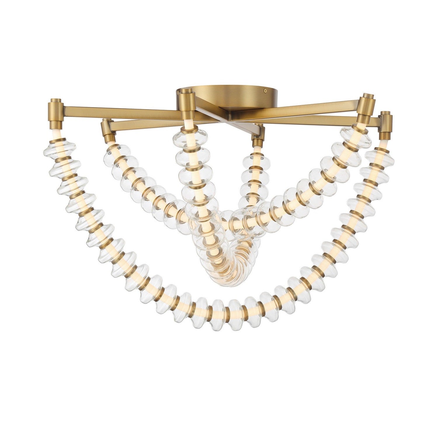 Minka-Lavery - 5645-732-L - LED Flush Mount - Pearl - Legacy Brass