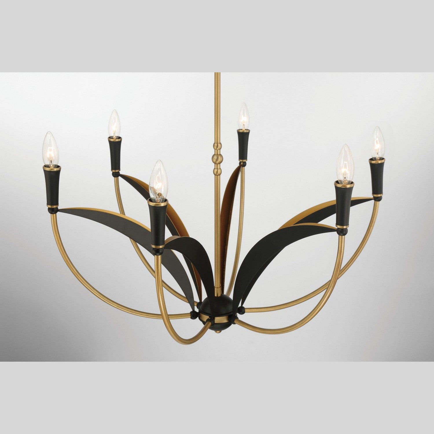 Minka-Lavery - 5696-782 - Six Light Chandelier - Miller - Legacy Brass & Sand Coal