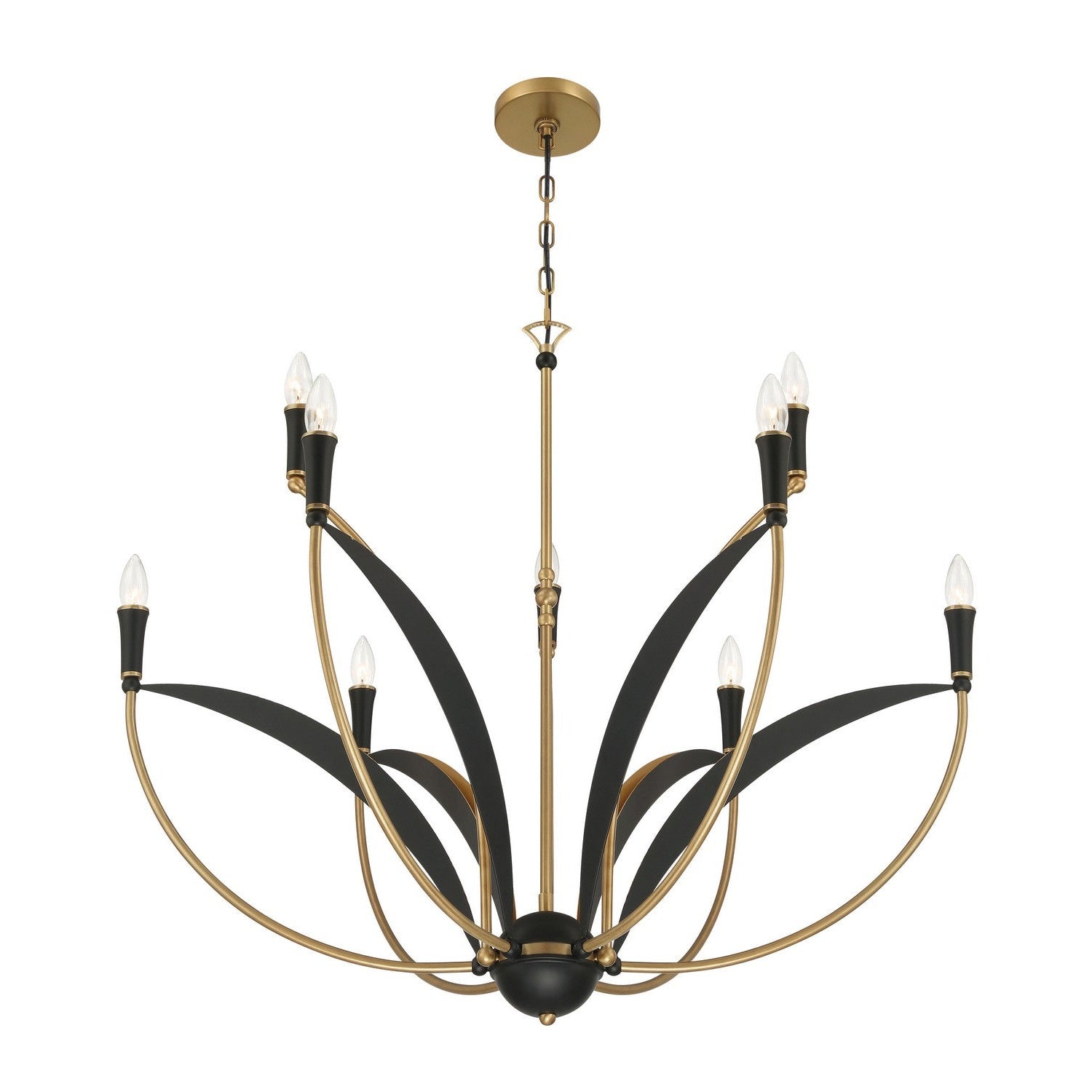 Minka-Lavery - 5699-782 - Nine Light Chandelier - Miller - Legacy Brass & Sand Coal