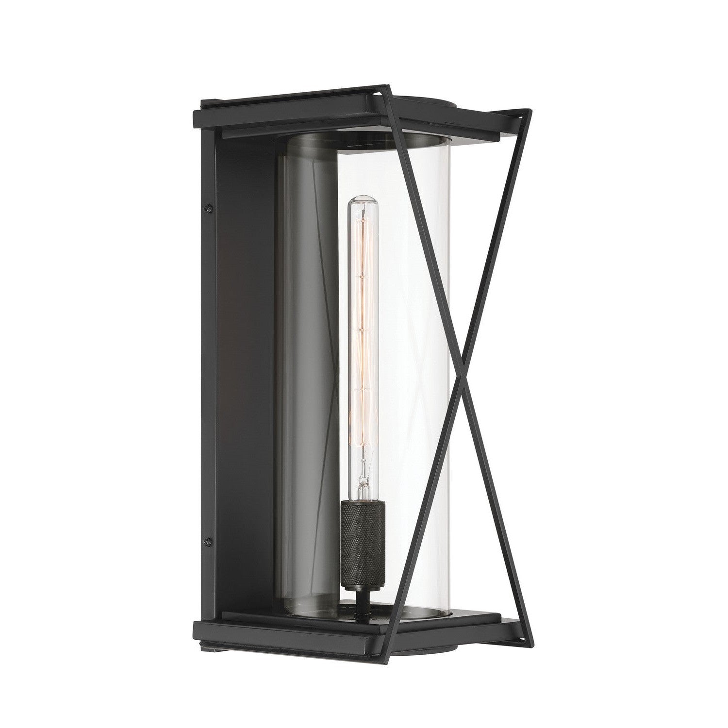 Minka-Lavery - 77602-899 - One Light Outdoor Wall Sconce - Rockhill - Dark Matte Black