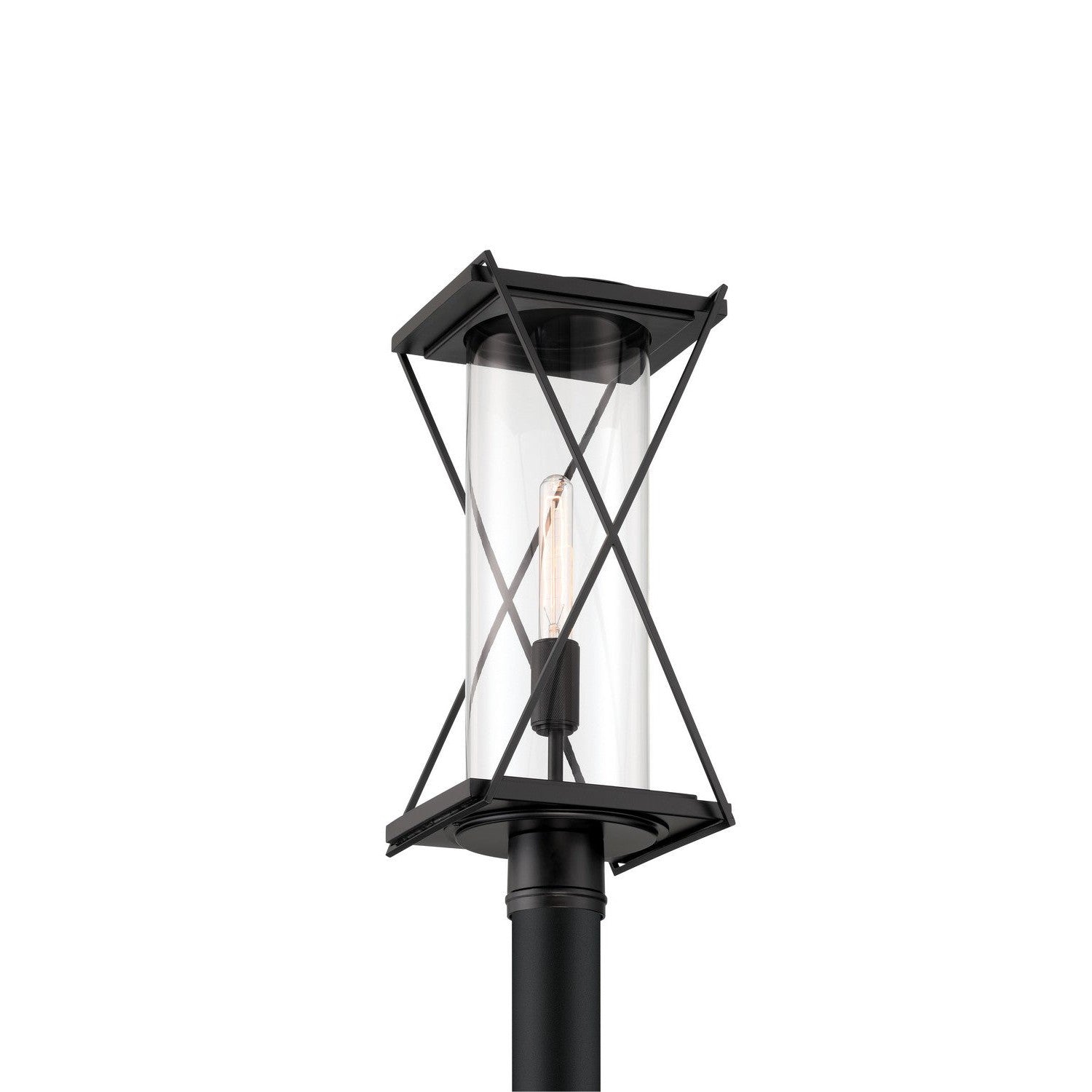 Minka-Lavery - 77605-899 - One Light Outdoor Post Mount - Rockhill - Dark Matte Black