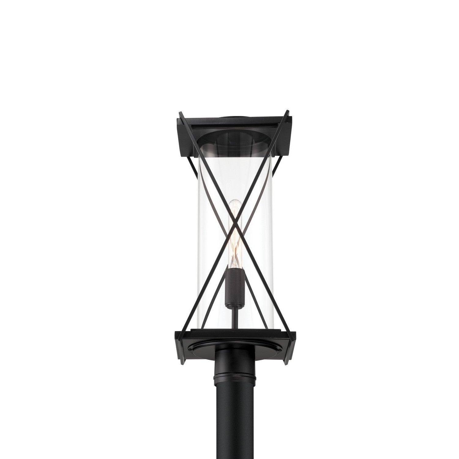 Minka-Lavery - 77605-899 - One Light Outdoor Post Mount - Rockhill - Dark Matte Black
