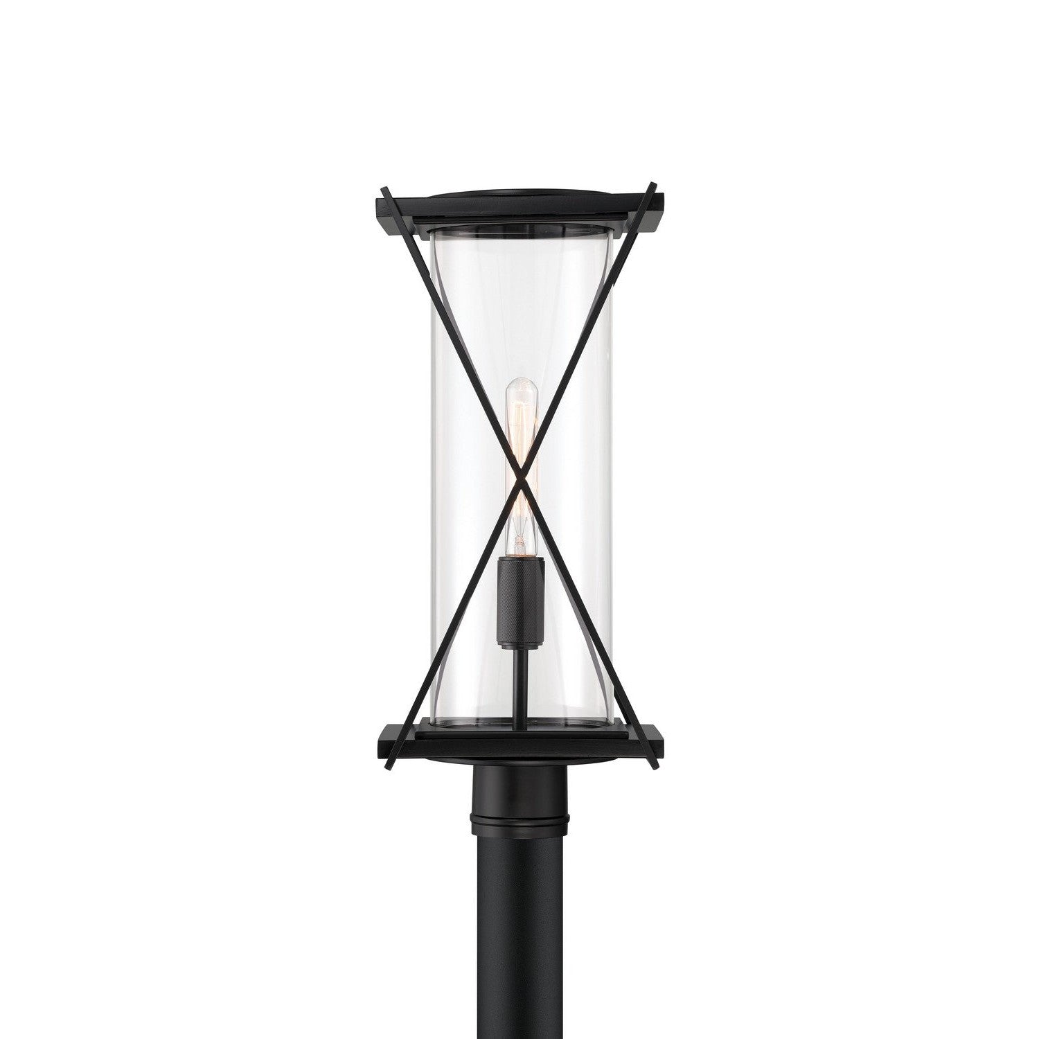 Minka-Lavery - 77605-899 - One Light Outdoor Post Mount - Rockhill - Dark Matte Black
