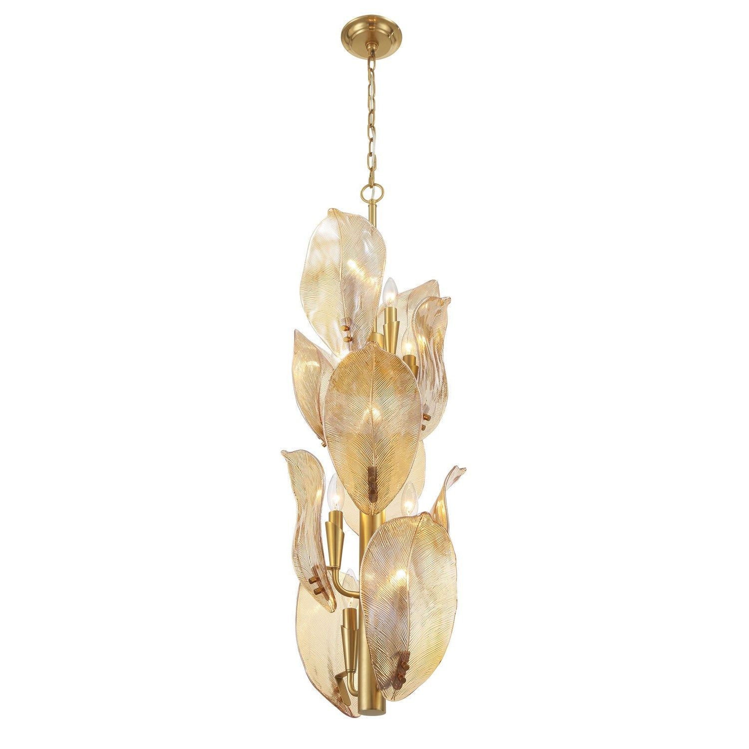 Metropolitan - N2216-A-732 - Ten Light Pendant - Orchid - Legacy Brass