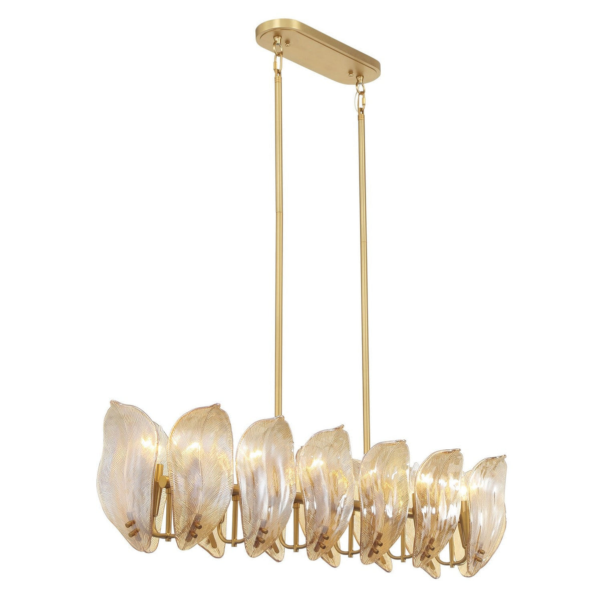 Metropolitan - N2217-A-732 - 14 Light Island Pendant - Orchid - Legacy Brass