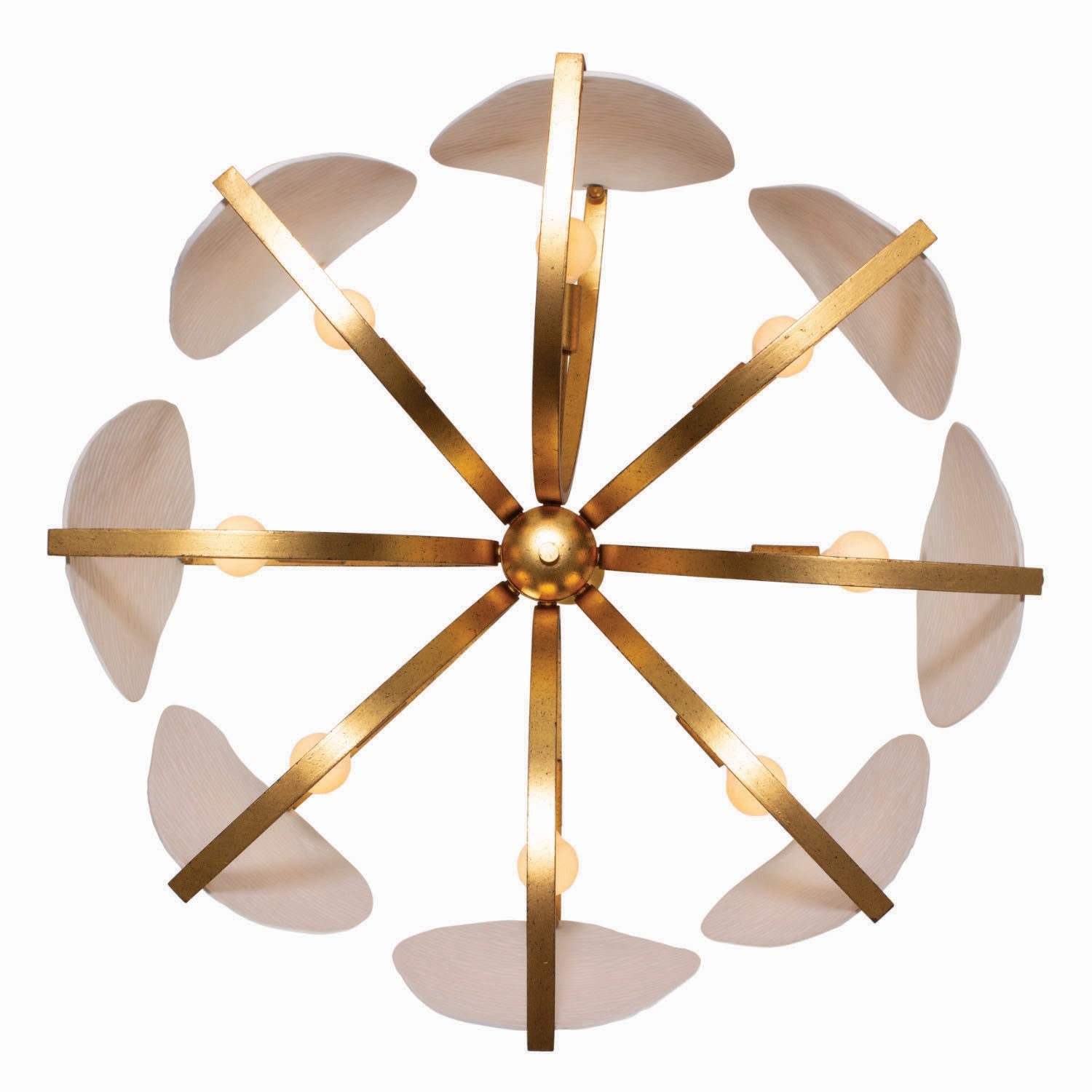 Kalco - 525456OL - Eight Light Pendant - ALIFORM - Oxidized Gold Leaf