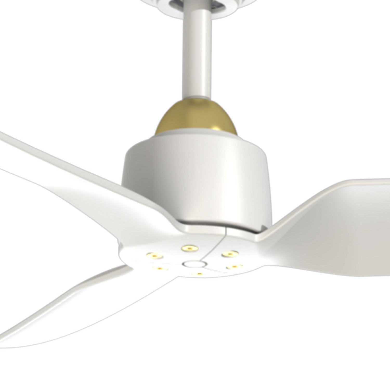 Kuzco Lighting - CF92952-BG/WH - 52"Ceiling Fan - Hugo - Brushed Gold/Matte White