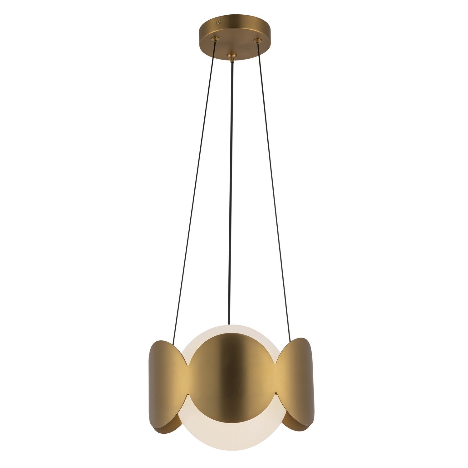 Kuzco Lighting - CH59810-BG/OP - One Light Chandelier - Ciel - Brushed Gold/Opal Glass