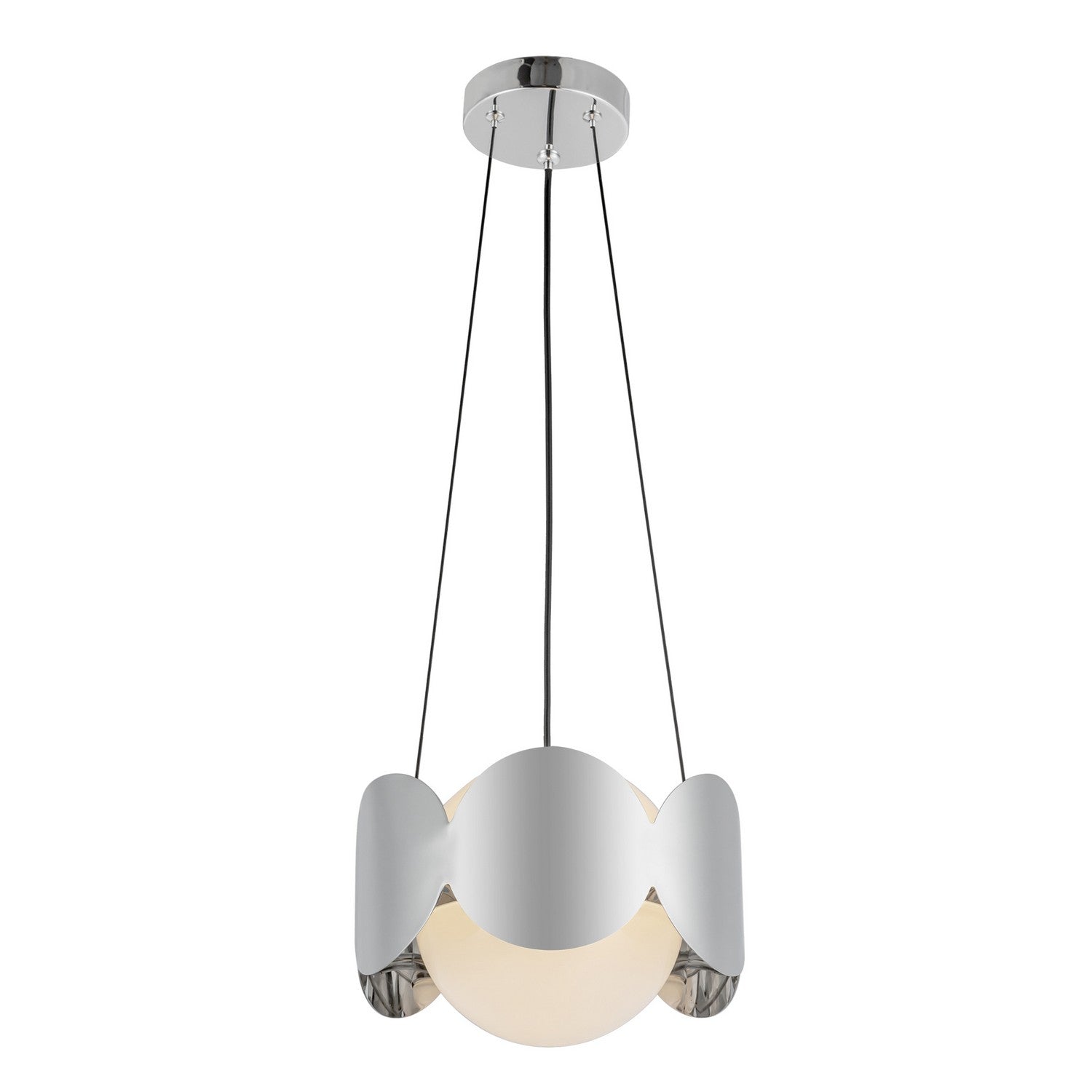 Kuzco Lighting - CH59810-CH/OP - One Light Chandelier - Ciel - Chrome/Opal Glass