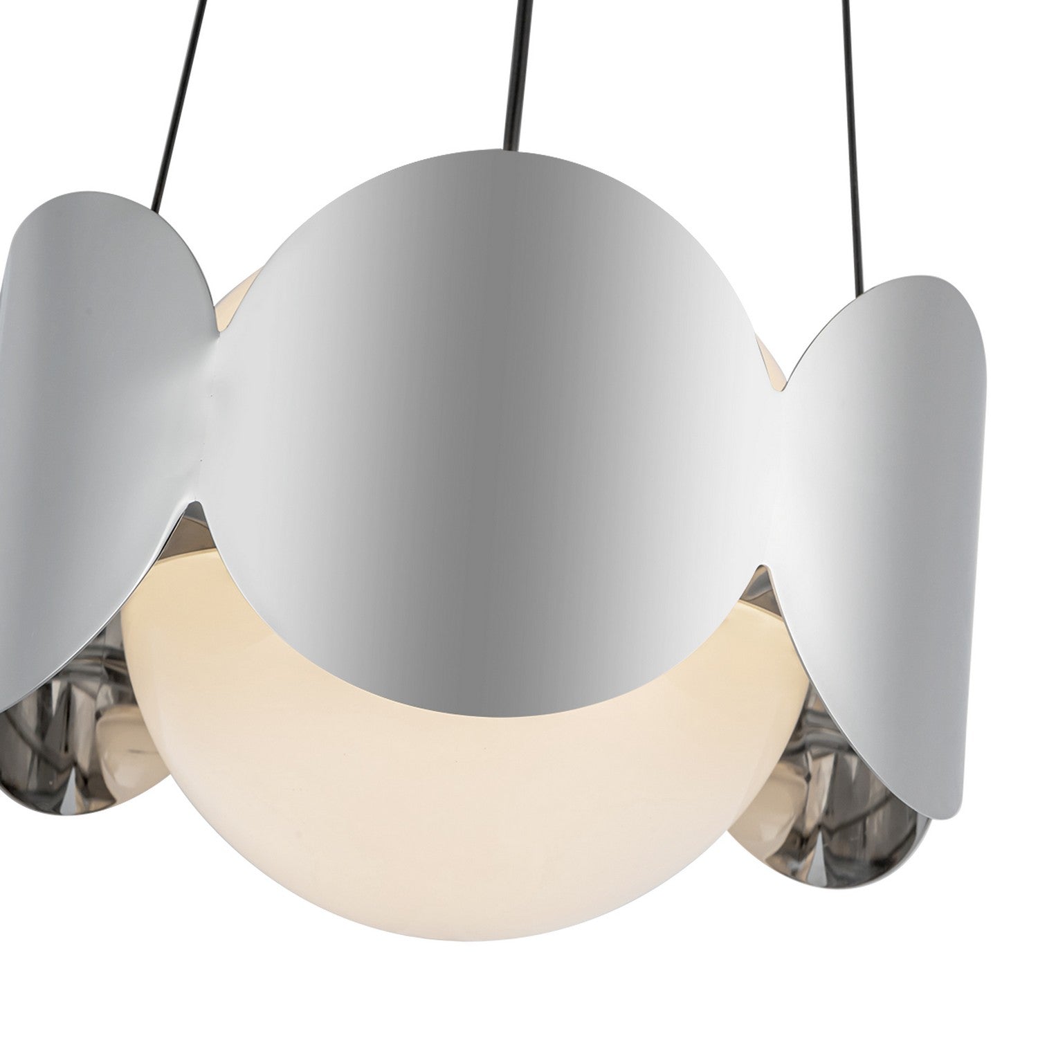 Kuzco Lighting - CH59810-CH/OP - One Light Chandelier - Ciel - Chrome/Opal Glass