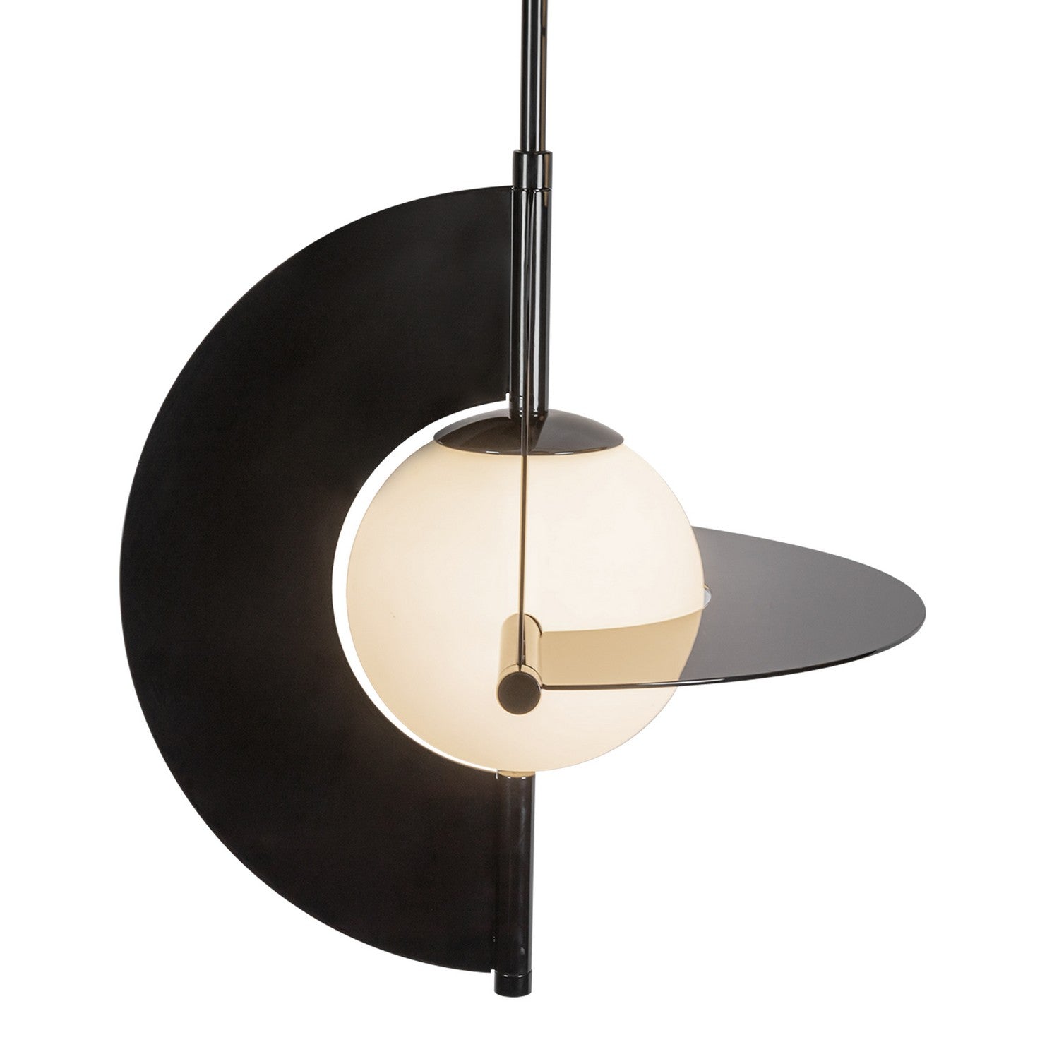 Kuzco Lighting - CH65127-GBK/OP-UNV - LED Chandelier - Scorpio - Glossy Black/Opal Glass